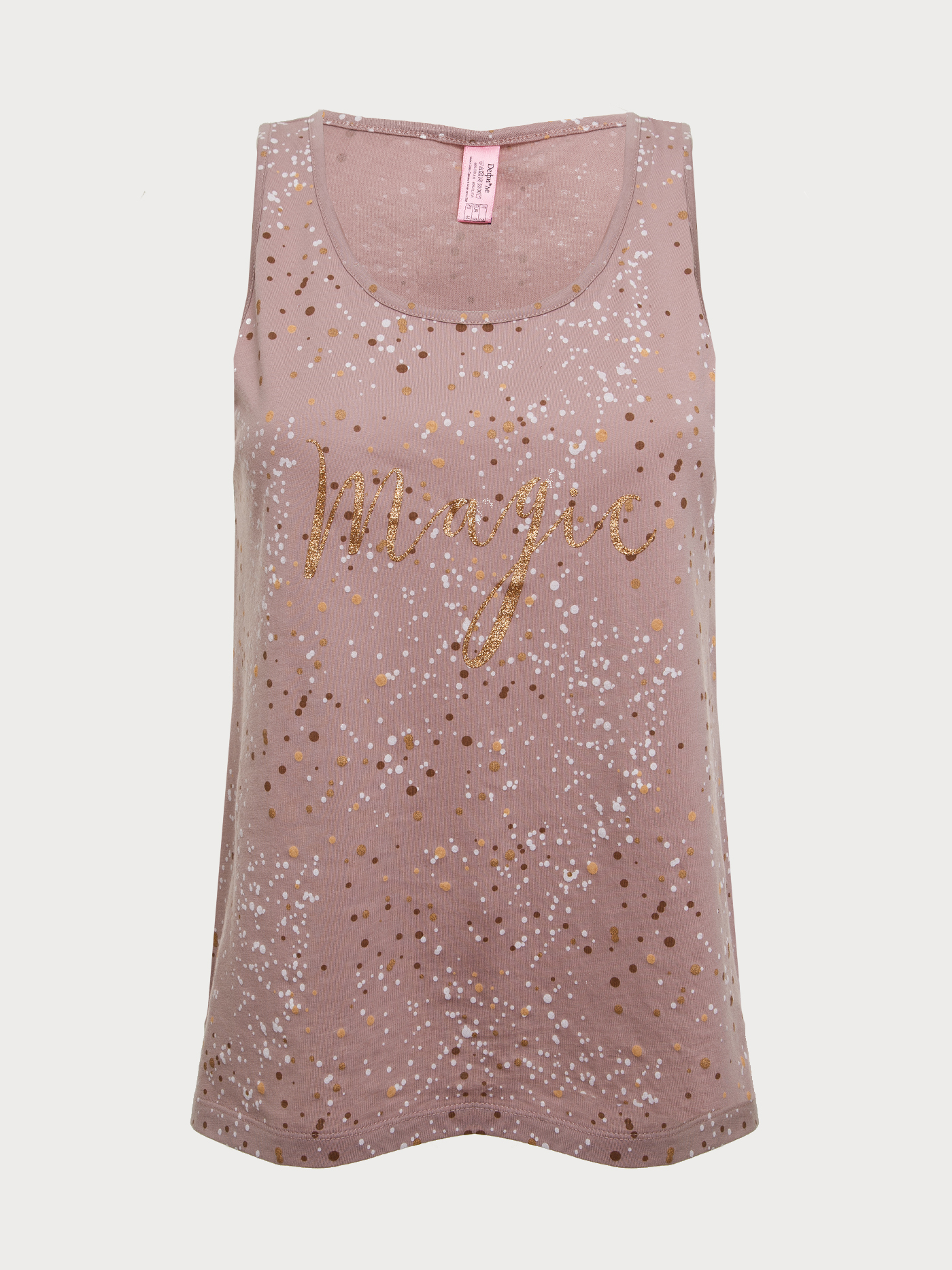 Майка Принт розовый HH-5 | фото 4