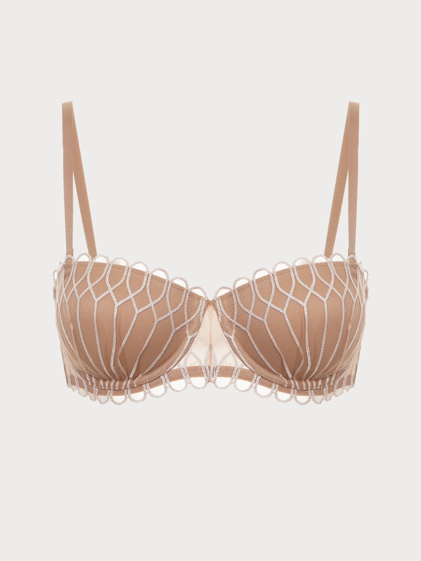 Бюстгальтер балконет t-shirt Бежевый ATN0808BLT | фото 6
