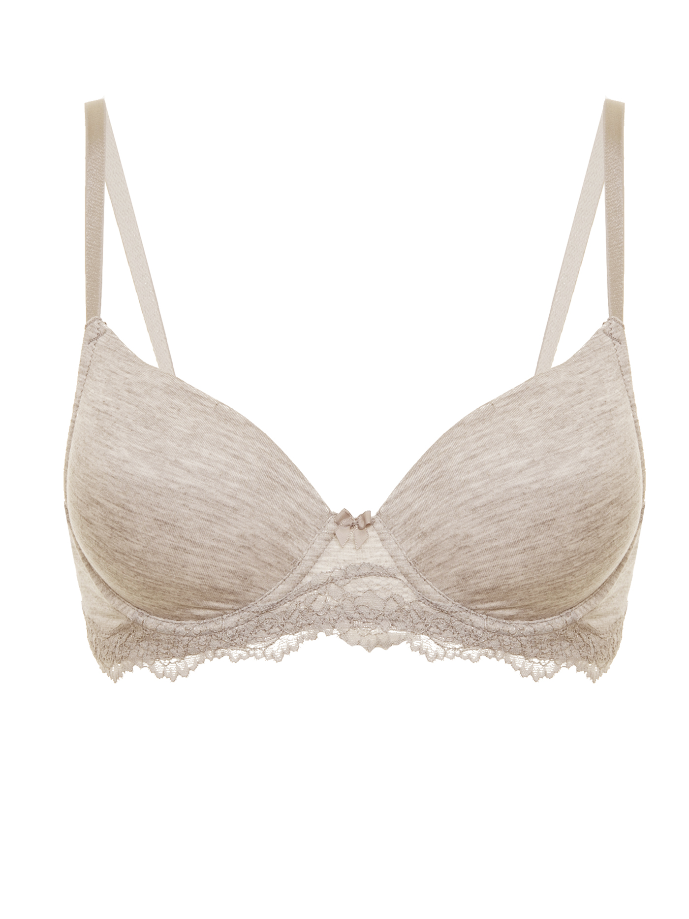 Бюстгальтер t-shirt Бежевый меланж MOU-12951 | фото 3