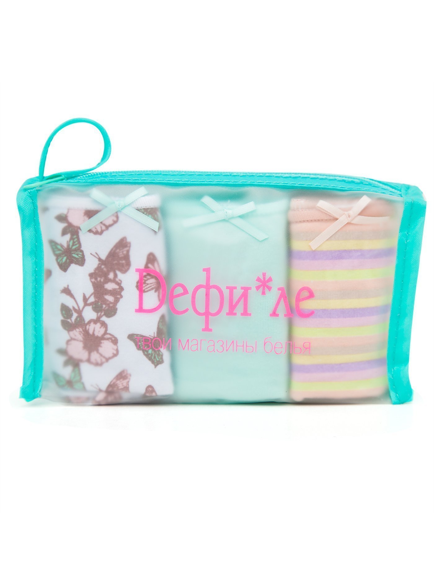 Трусы шорты набор 3 шт. Принт полоска DG002 | фото 1