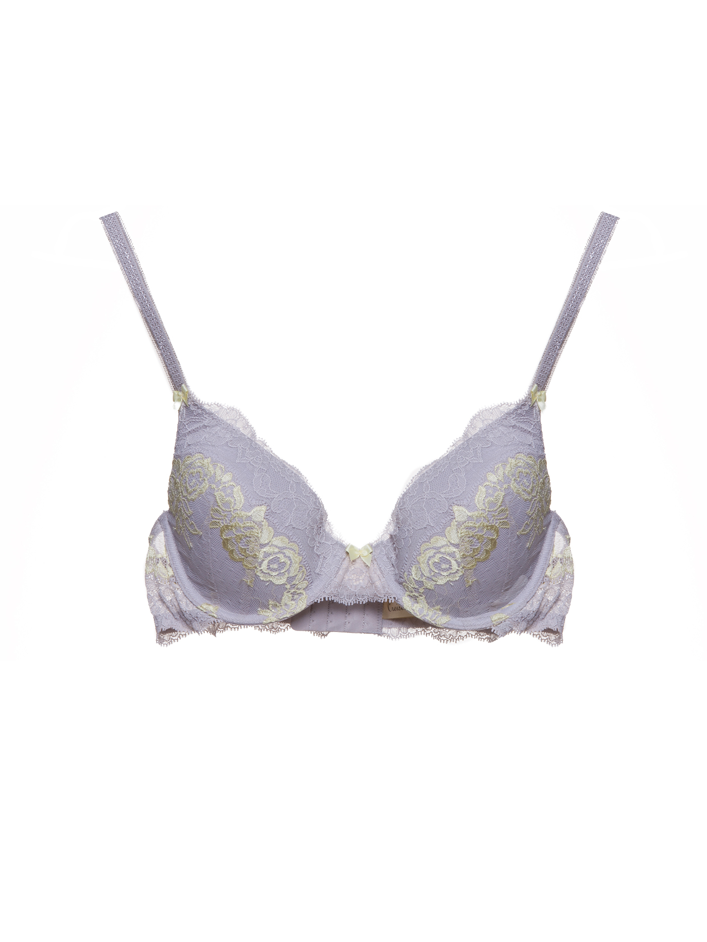 Бюстгальтер t-shirt Серый с желтым 2415F1446 | фото 3