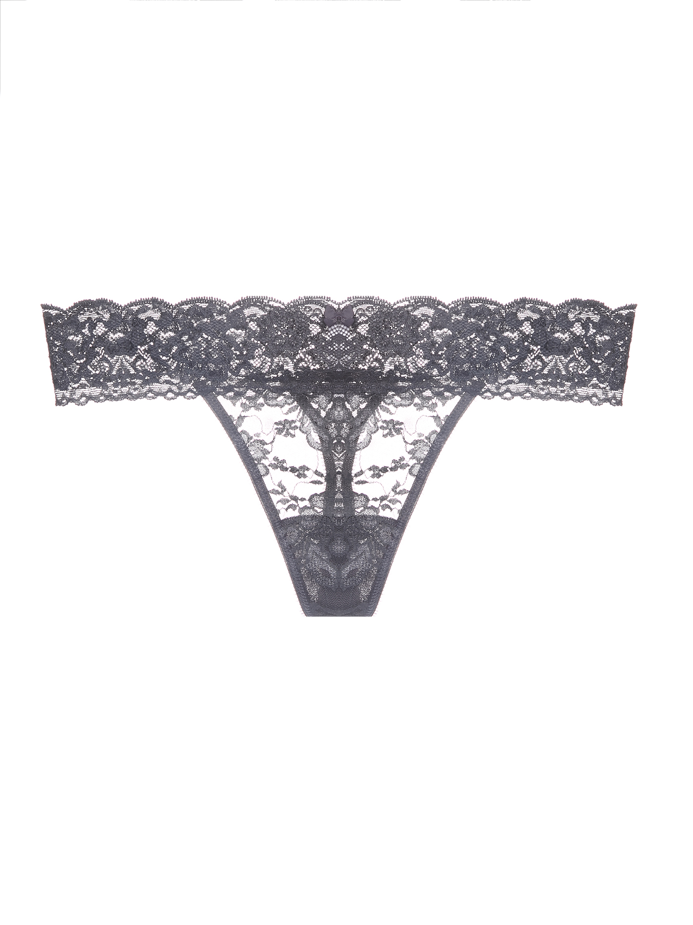 Трусы стринг Серый 2032F2100_1 | фото 4