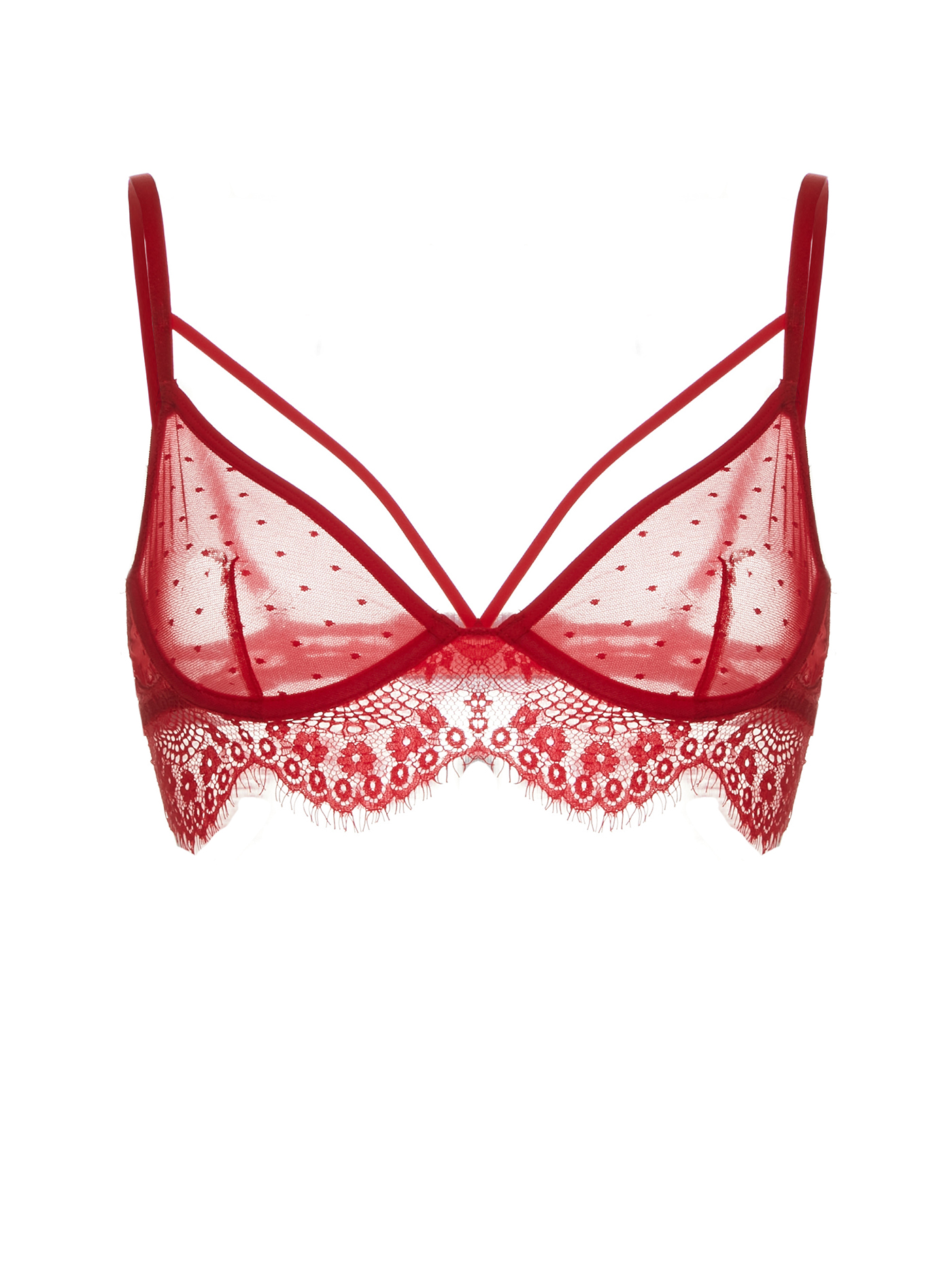 Бюстгальтер мягкий Насыщенный красный MOU-12556 | фото 6