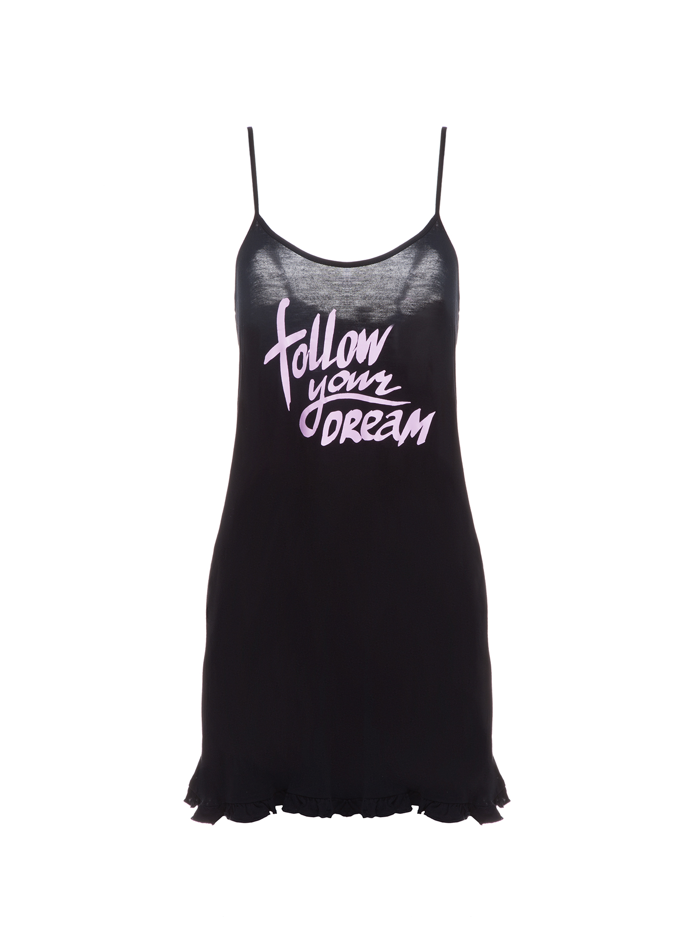 Сорочка на бретелях Черный OTR-3 | фото 3