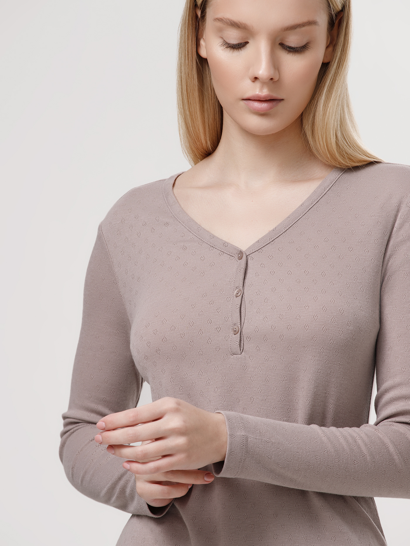 Лонгслив Бежевый PRR-0106SL | фото 8