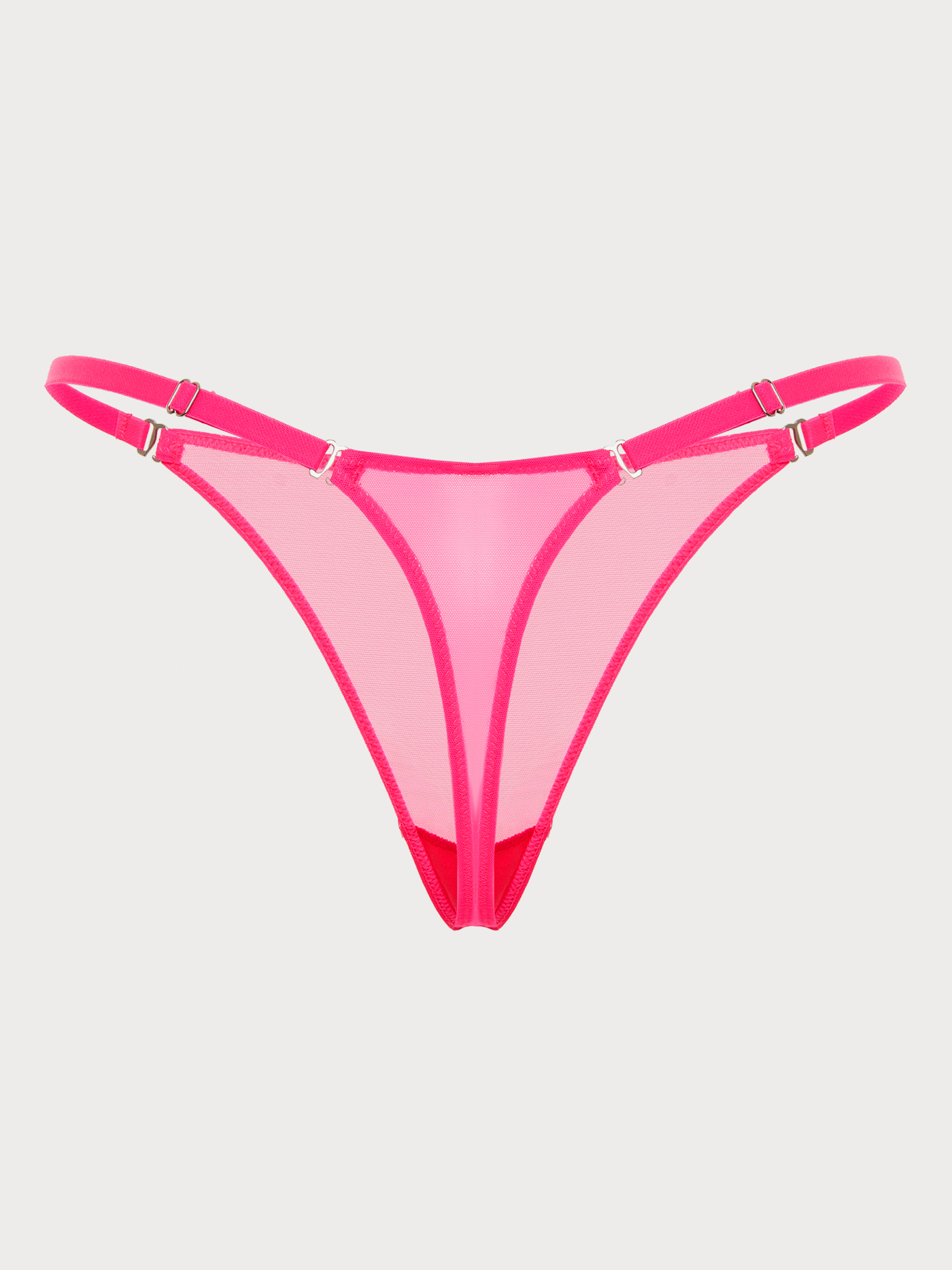 Трусы стринг Неоновый розовый MR-6 | фото 5