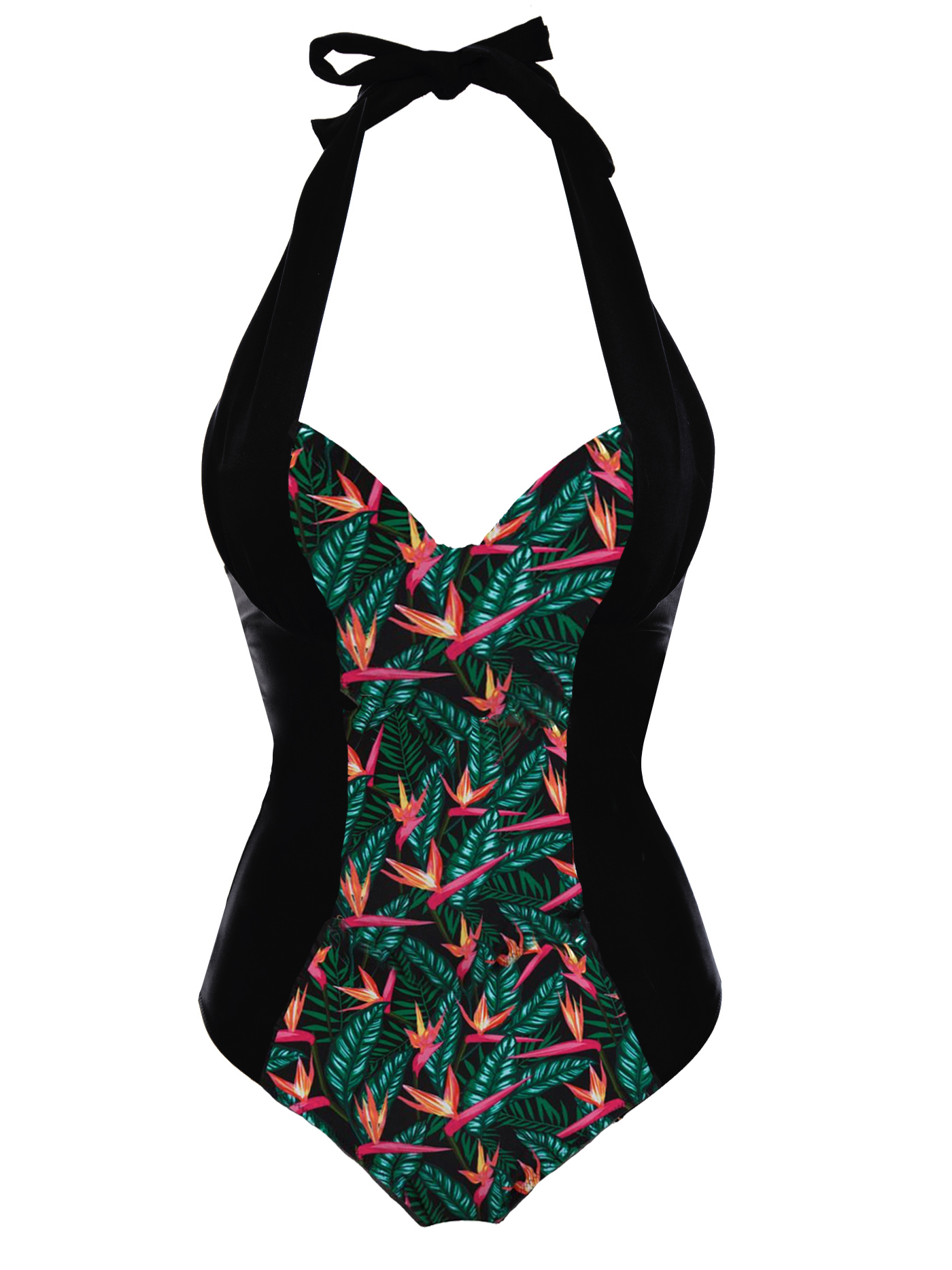 Купальник слитный push-up Принт тропические цветы 2523S4721_U | фото 3