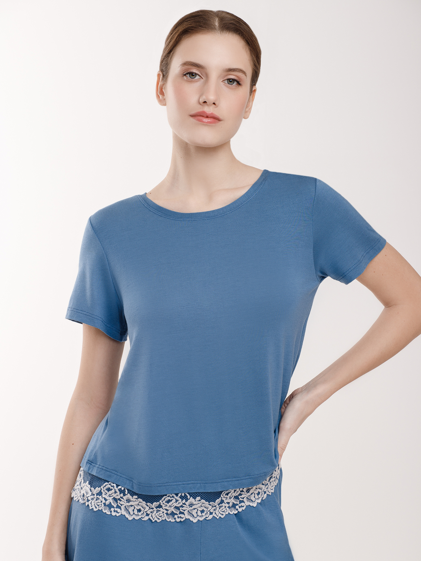 Футболка Синий 2959F3424L | фото 3