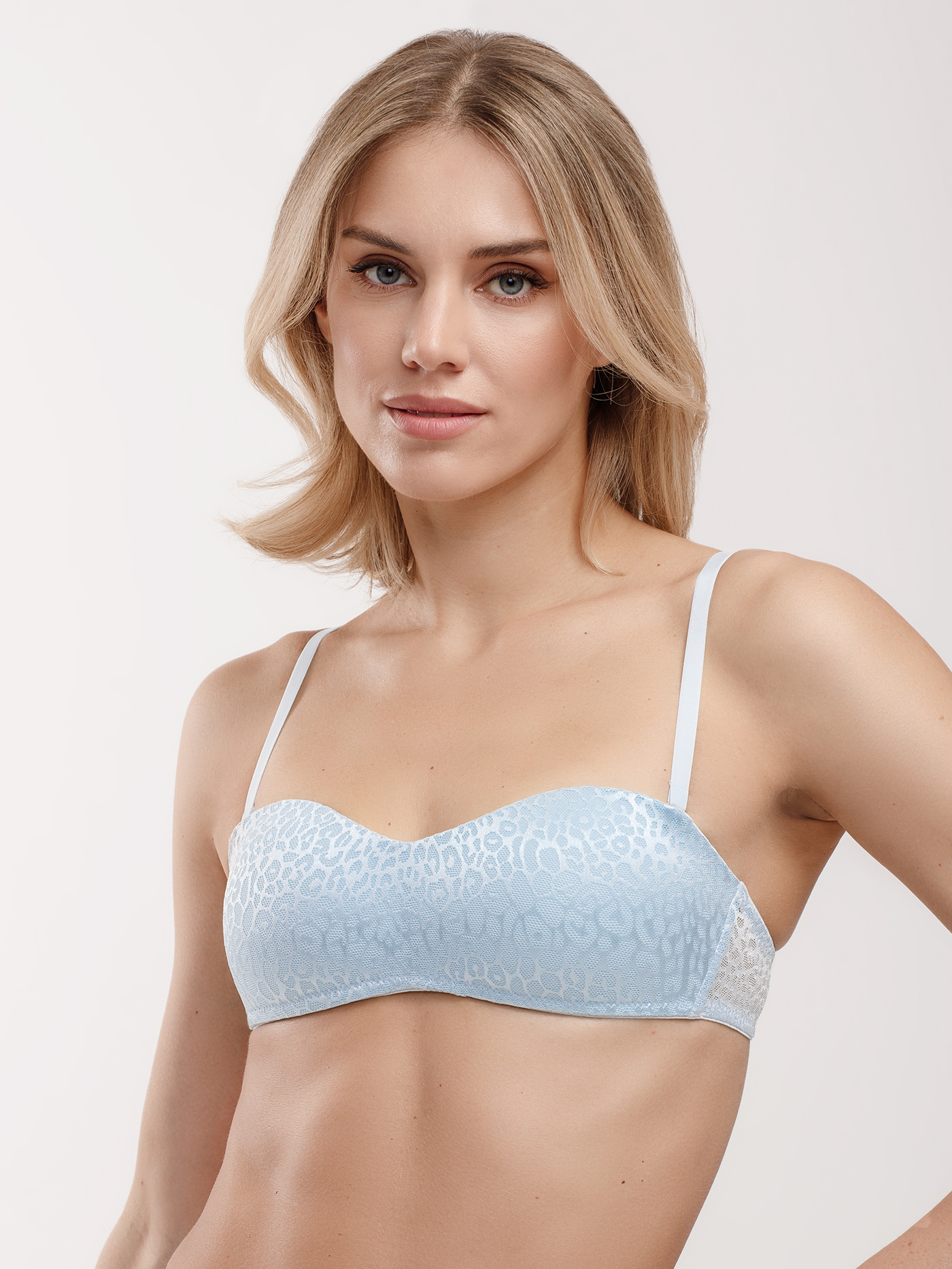 Бюстгальтер бандо t-shirt Голубой DE2812BL | фото 1