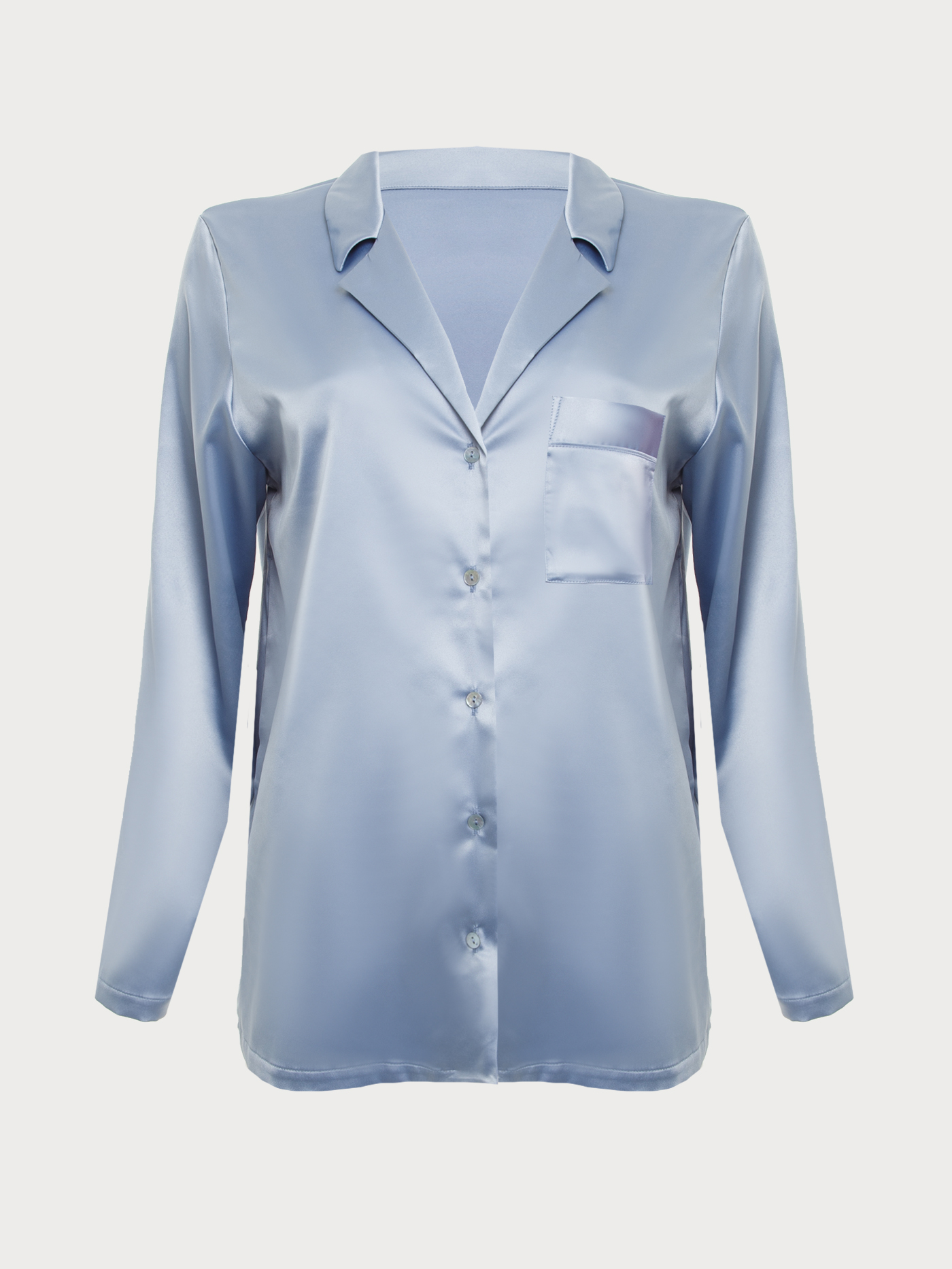 Пижамный топ Серо-голубой 2810F3832 | фото 5