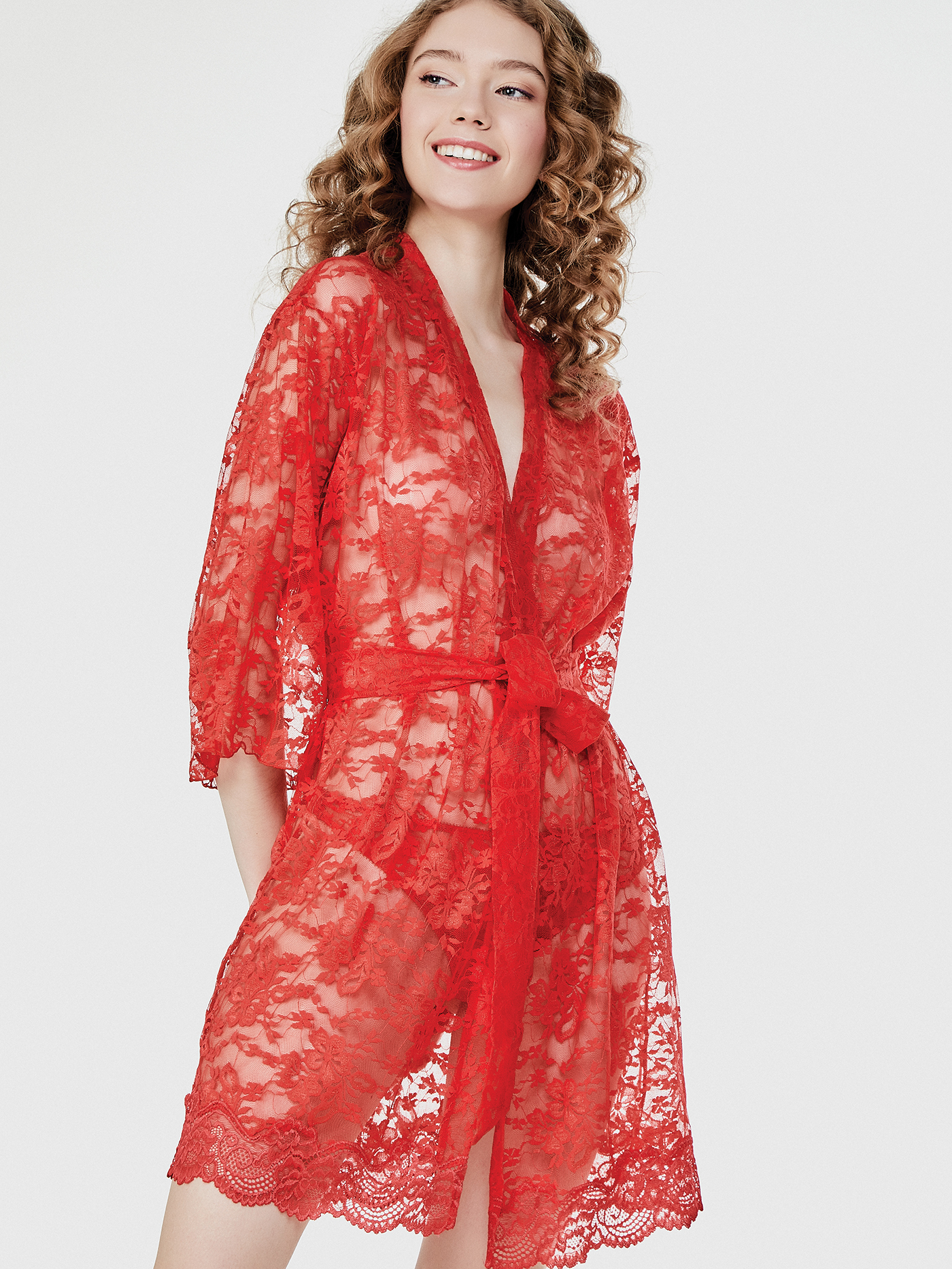 Пеньюар Яркий красный 2512F3529_U | фото 1