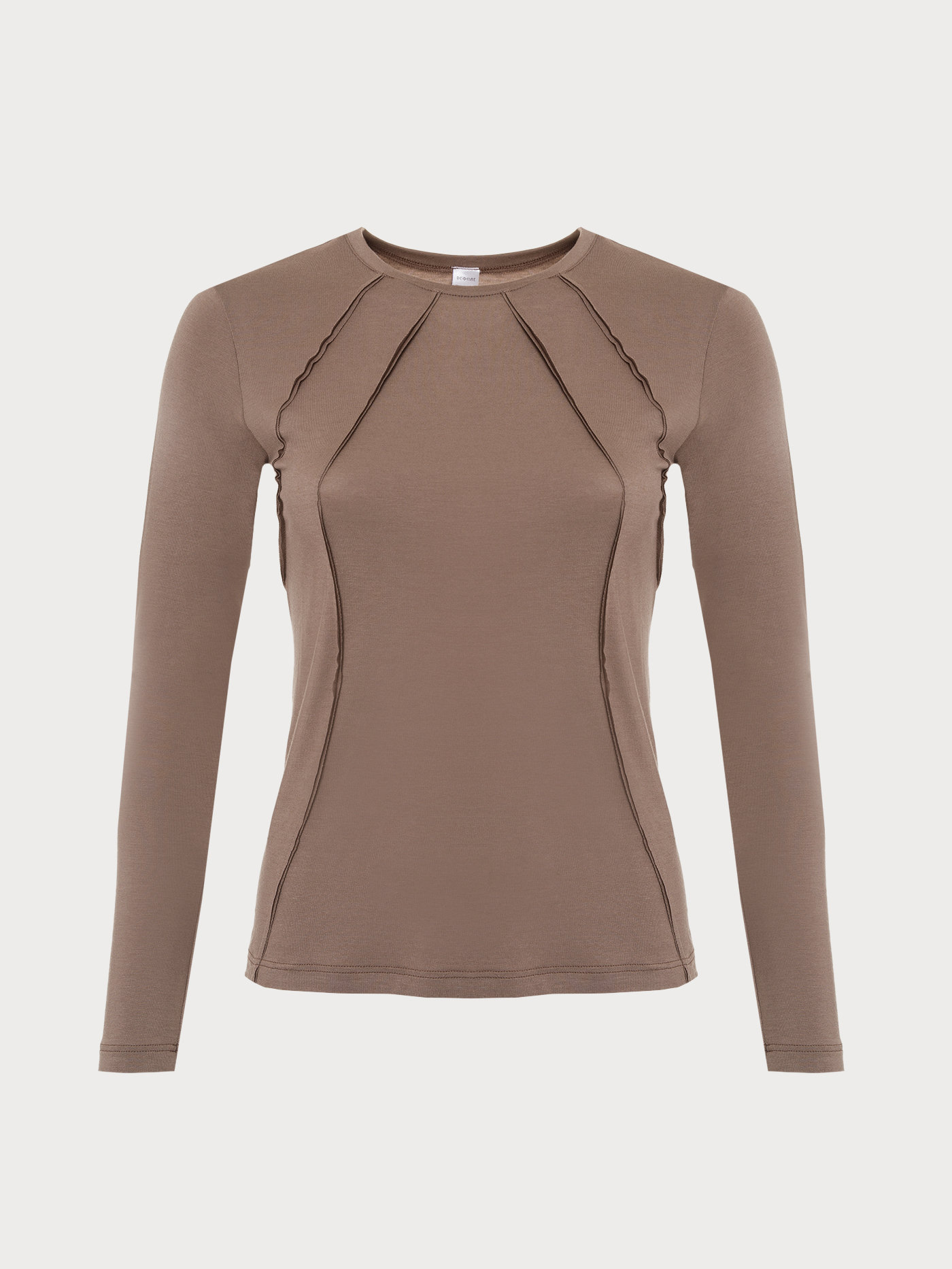 Лонгслив Коричневый 2989F3434 | фото 6