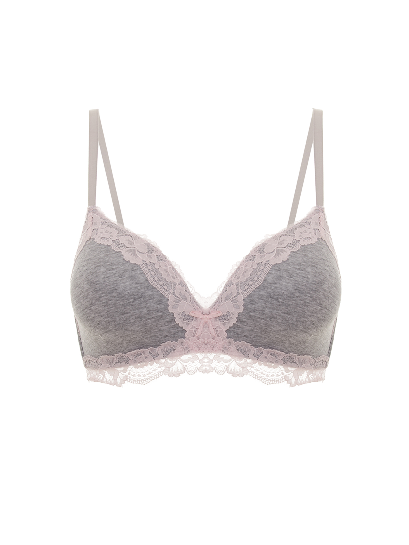 Бюстгальтер треугольник t-shirt Серый SO2 | фото 2