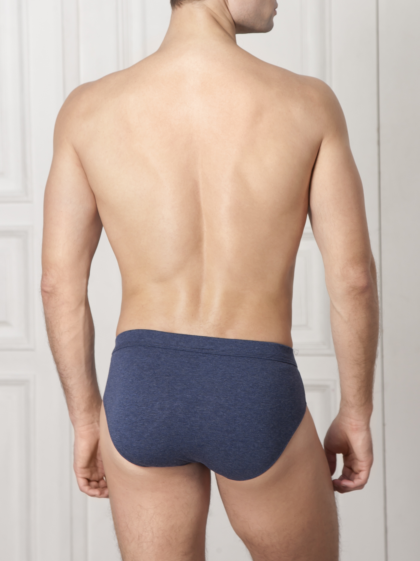 Трусы слип Синий меланж 2397F6201_1 | фото 2