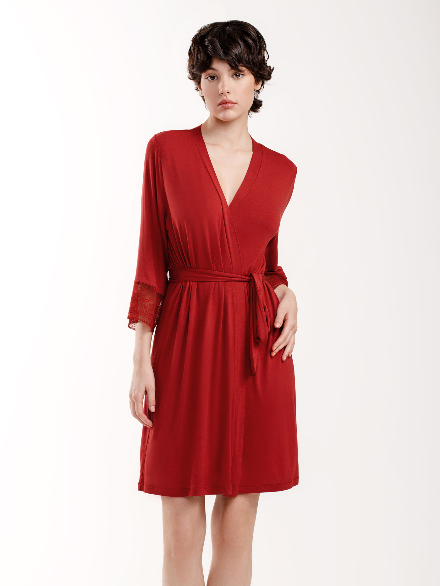 Халат Бордовый 3017F3504 | фото 2