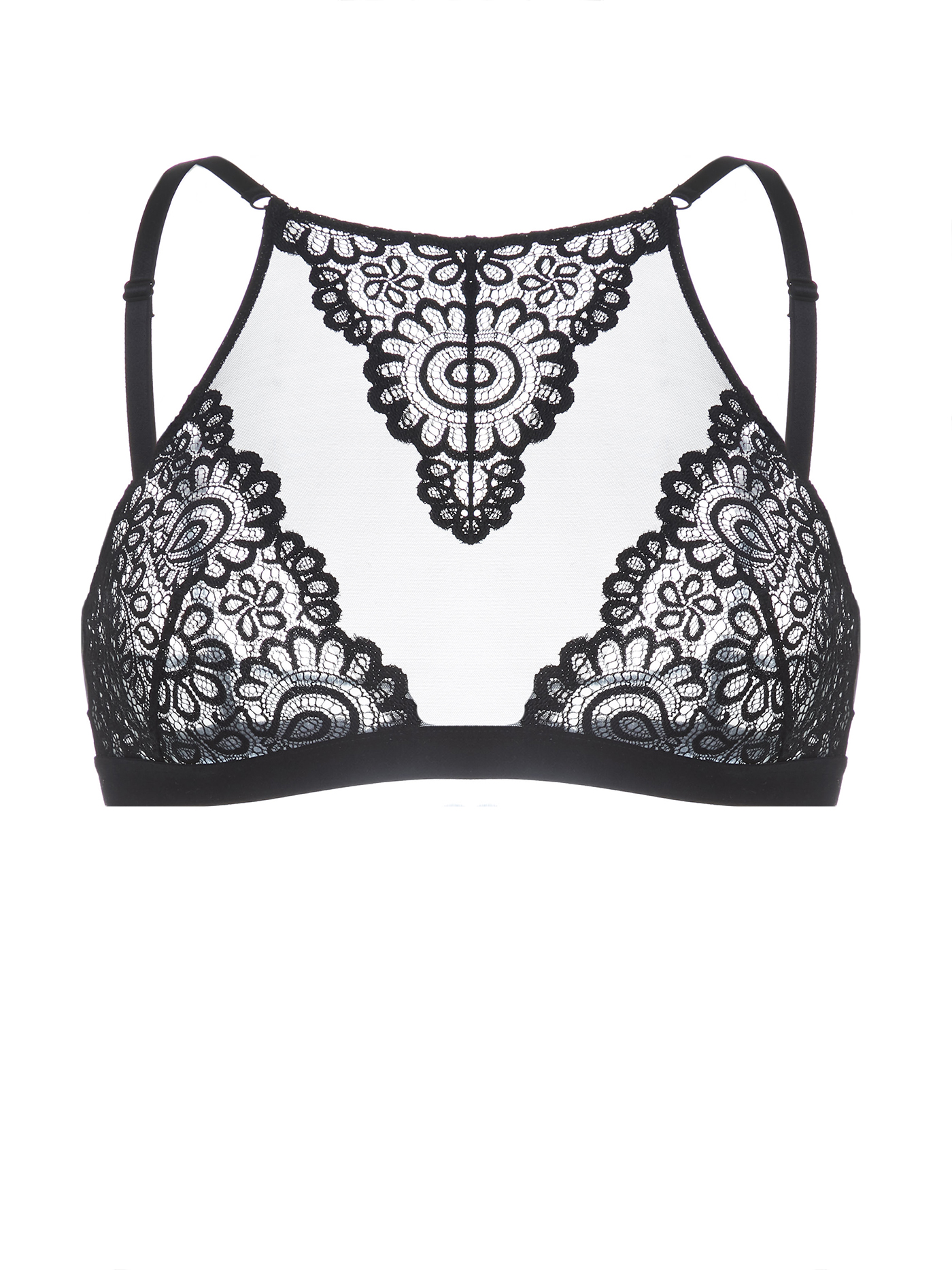 Бюстгальтер мягкий топ Черный 2484F3326 | фото 3