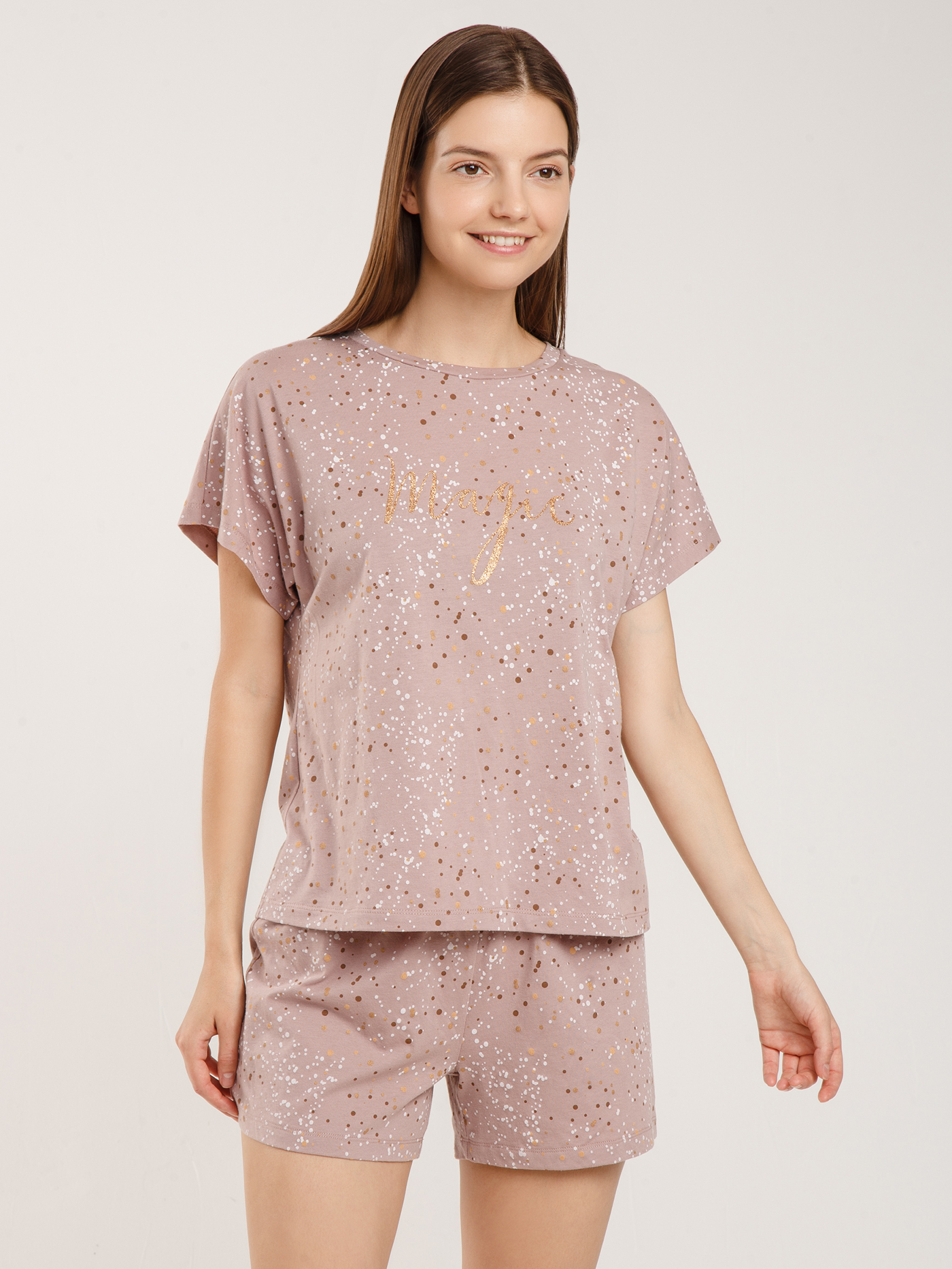 Шорты Принт розовый HH-2 | фото 1