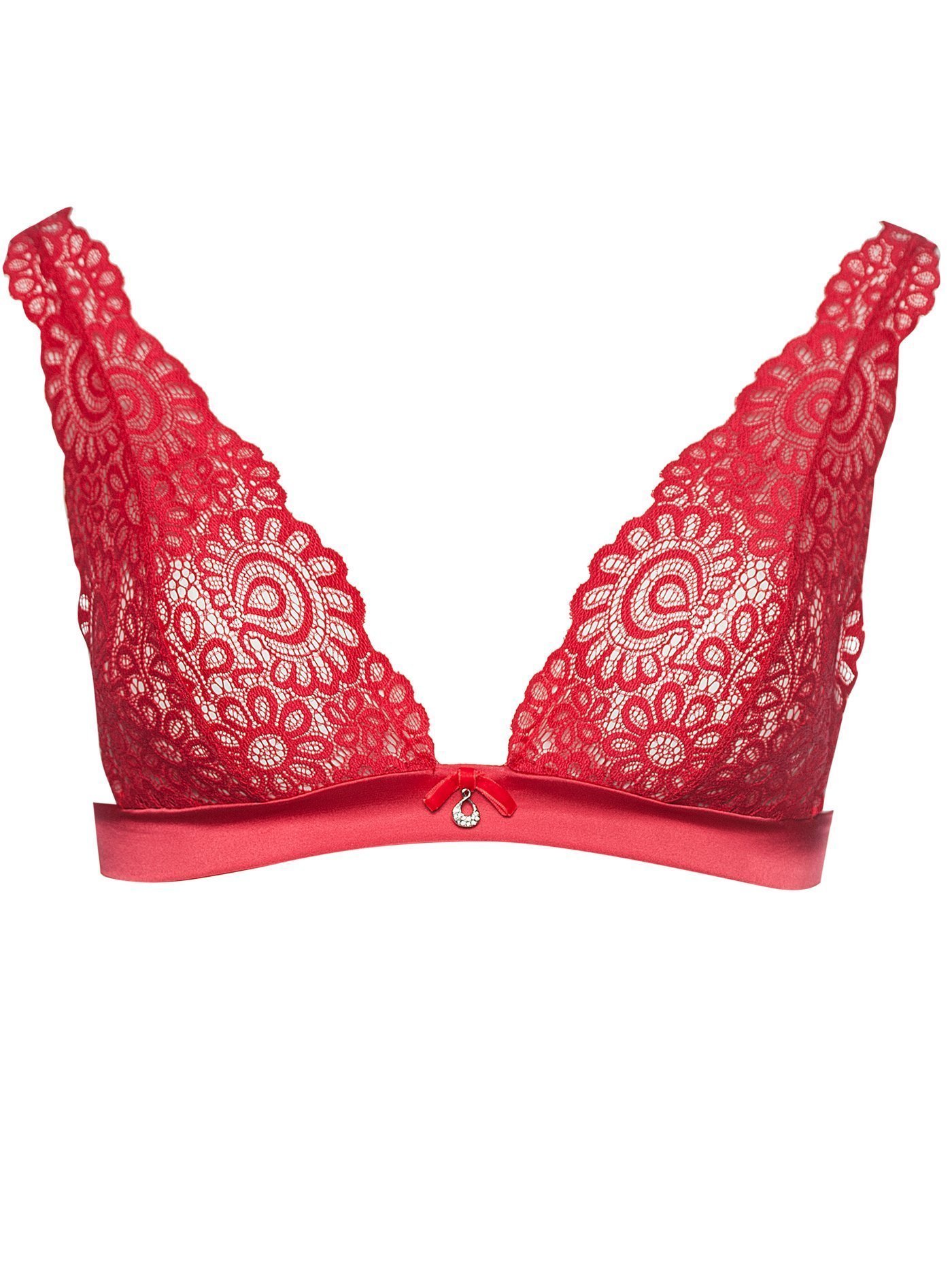 Бюстгальтер мягкий треугольник Насыщенный красный 2009F1411 | фото 3