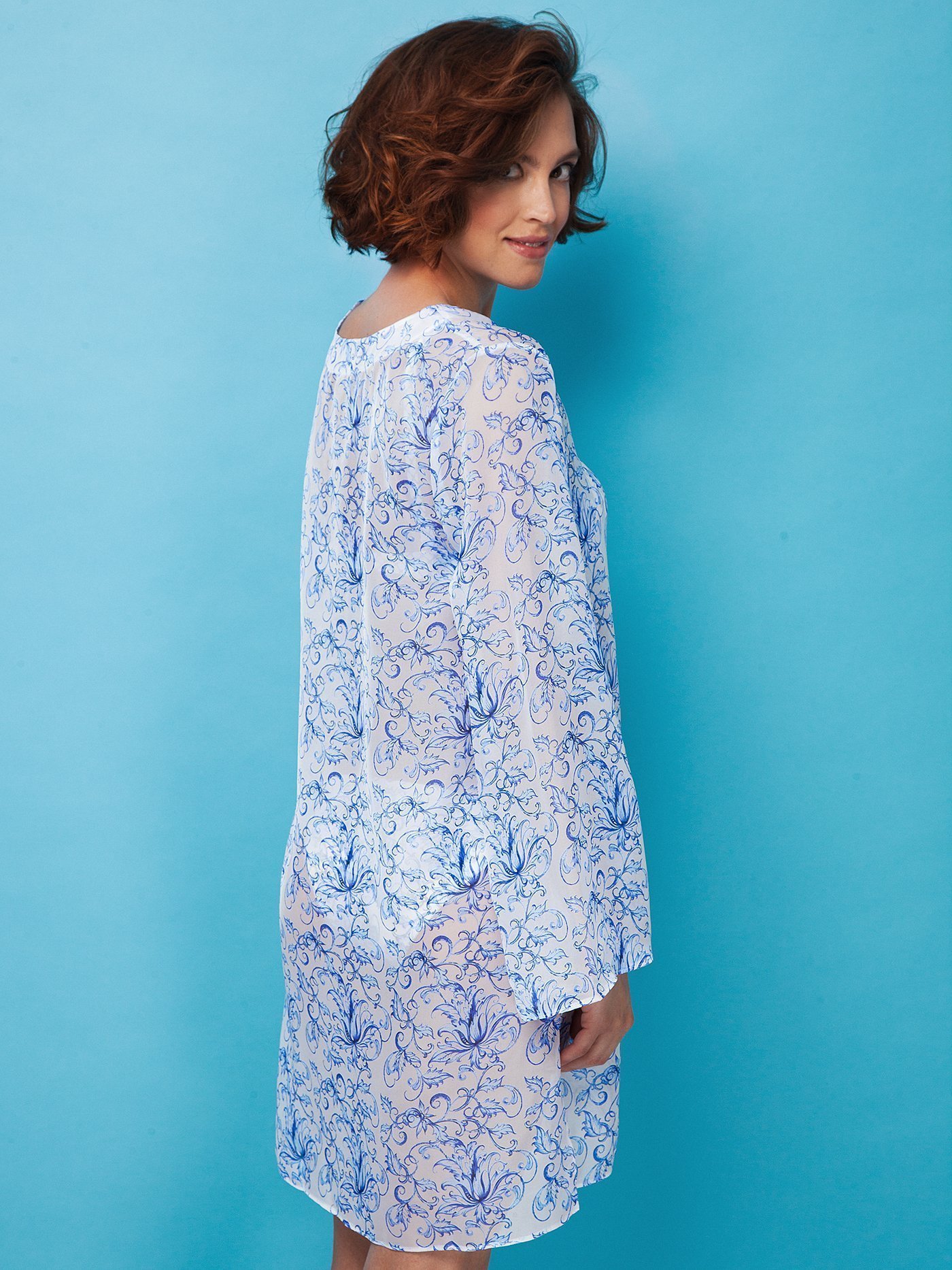 Туника Белый с синим 2285S4311 | фото 2