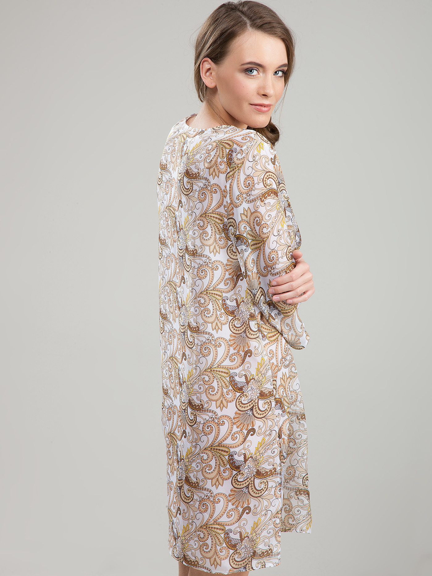 Туника Принт пейсли белый 2285S4311_1 | фото 2