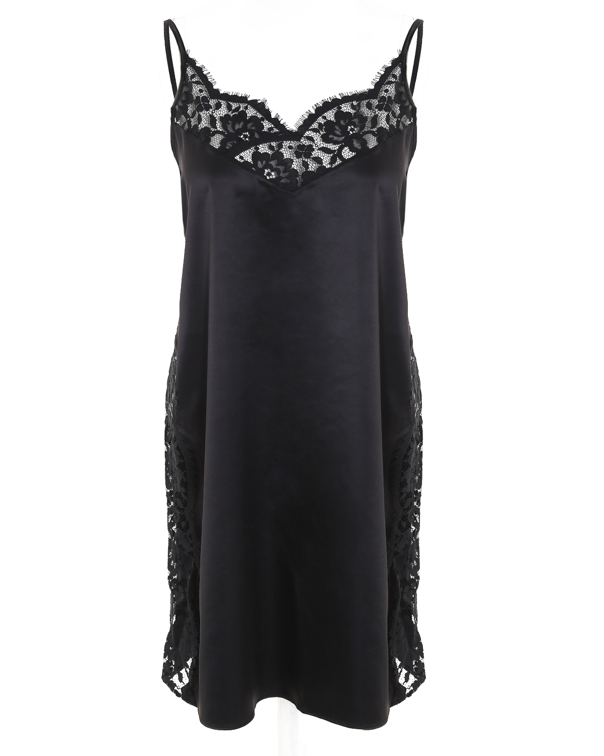 Сорочка на бретелях Черный 2603F3207 | фото 1