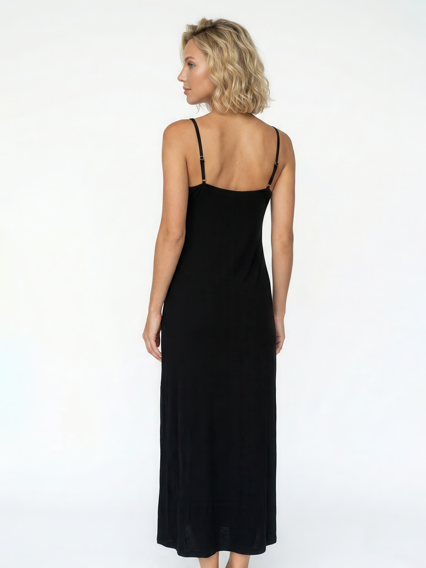 Сорочка длинная Черный 3065F3208L | фото 2