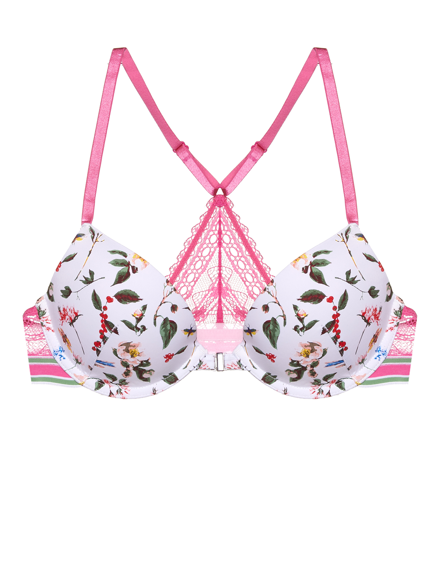 Бюстгальтер push-up Принт цветы MOU-12573 | фото 3