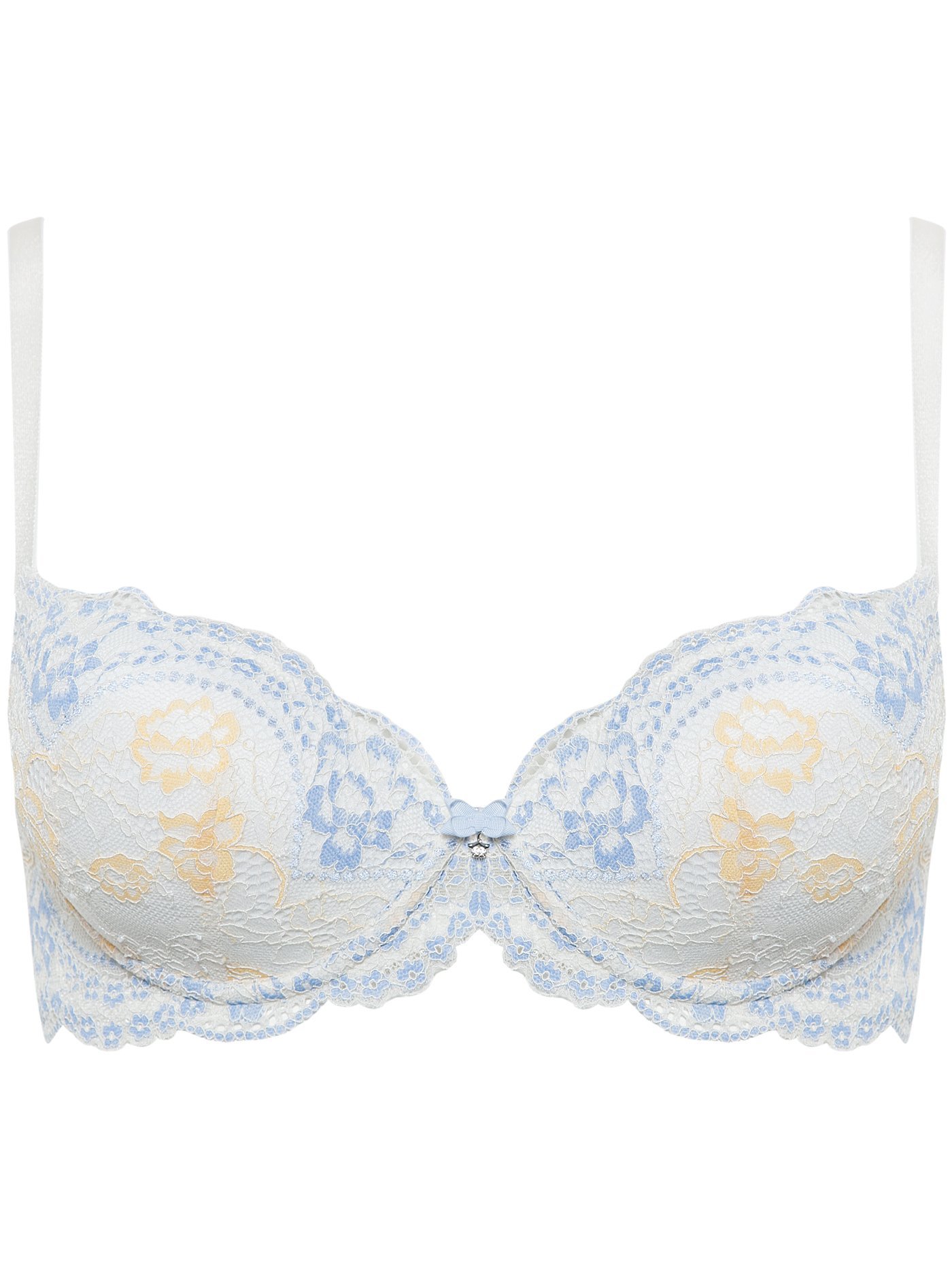 Бюстгальтер push-up Белый с голубым 2257F1121 | фото 3