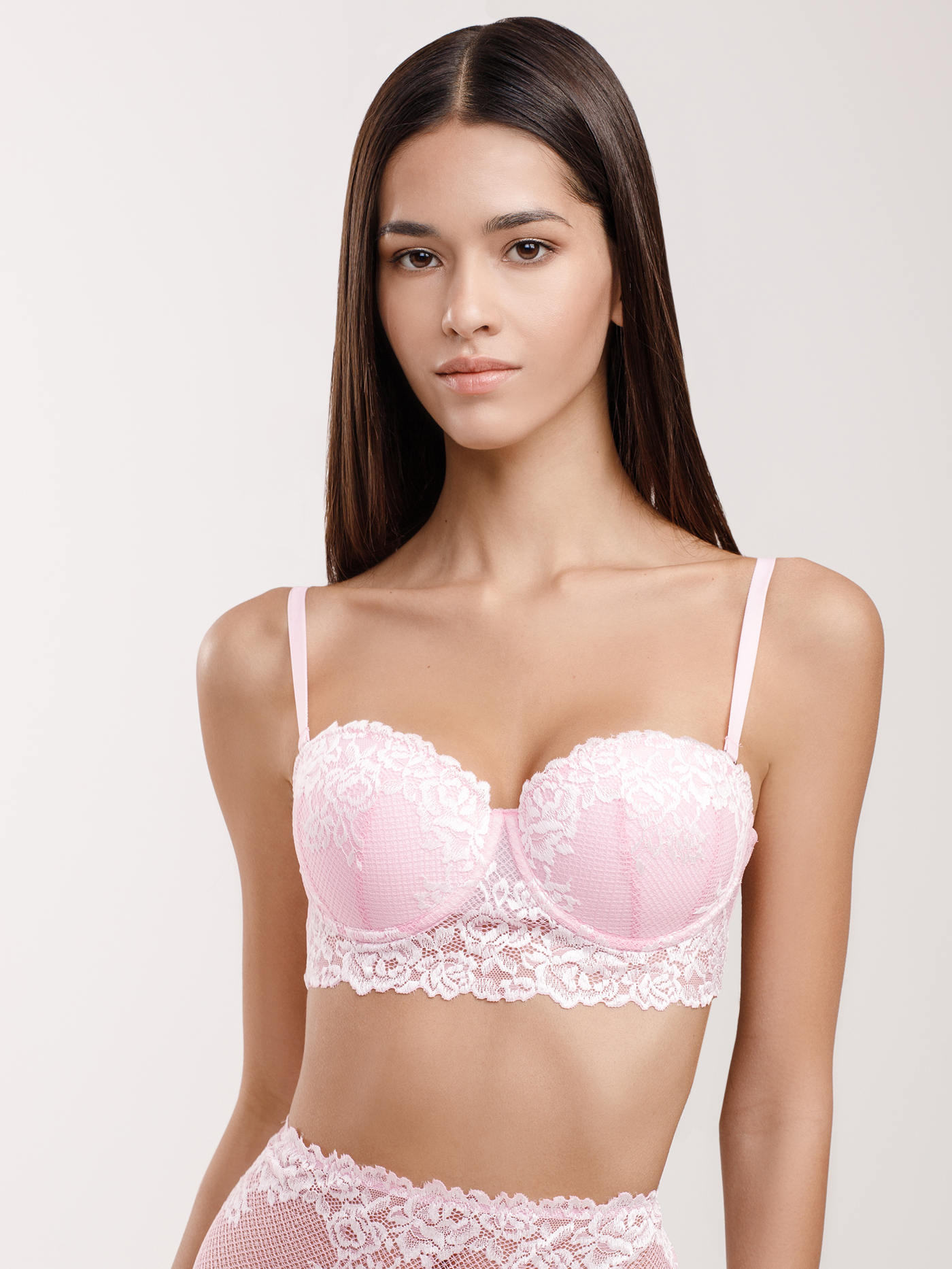 Бюстгальтер балконет push-up Розовый 2868F1211 | фото 3