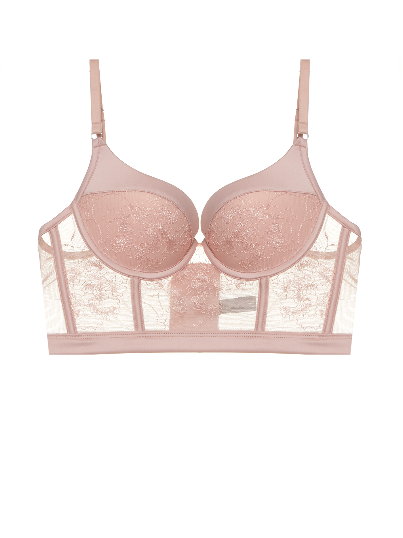 Бюстгальтер бюстье Бледно-розовый 2461F1650 | фото 5