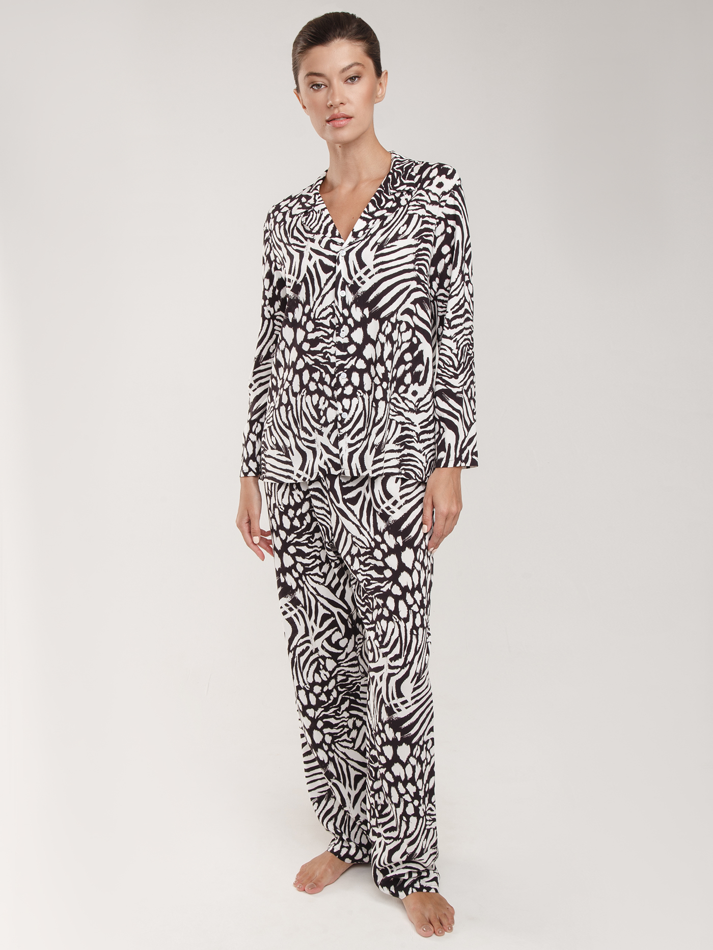 Брюки Принт зебра PAR-01 | фото 1