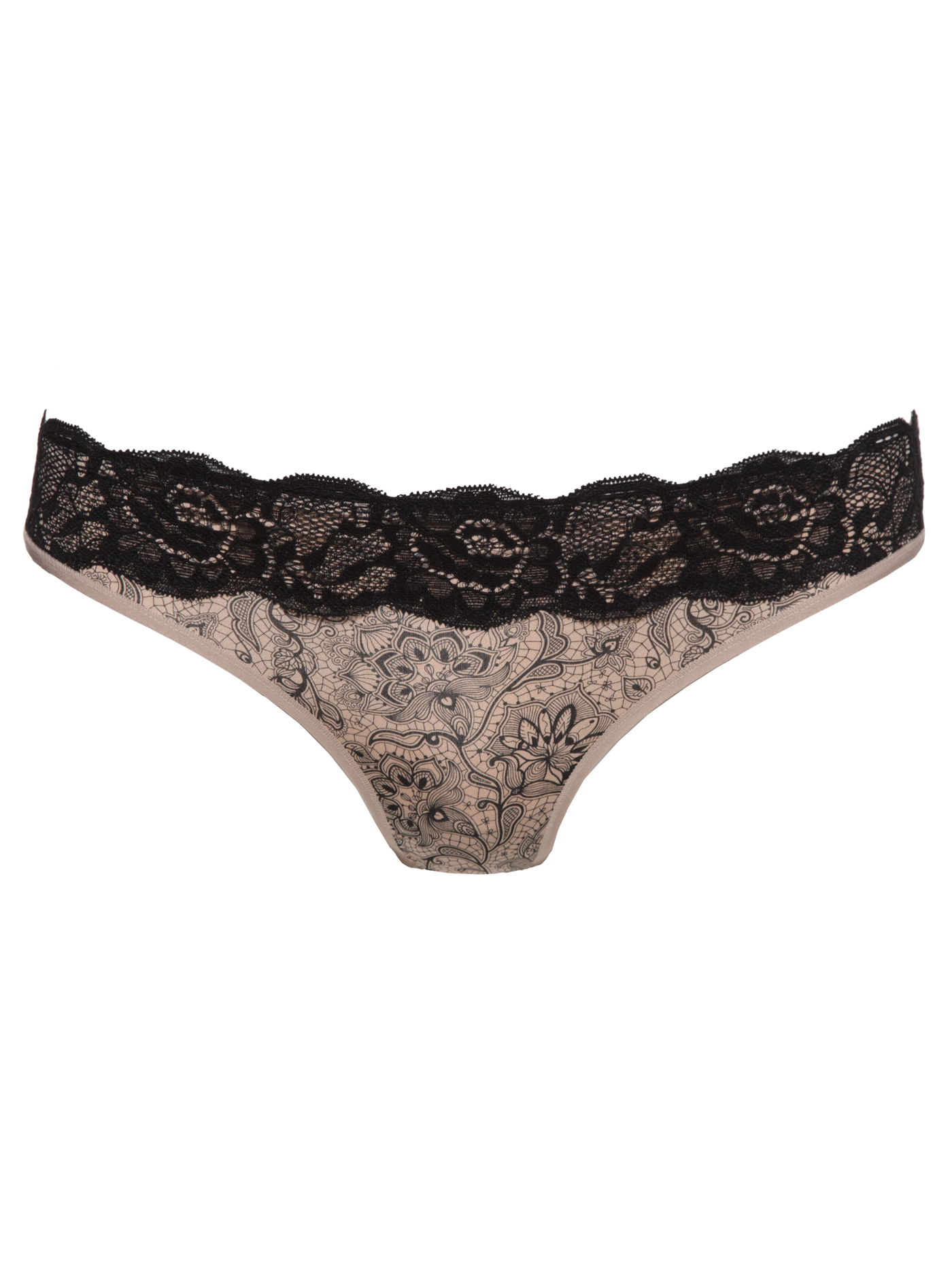 Трусы слип Принт узор DE3691BK | фото 3