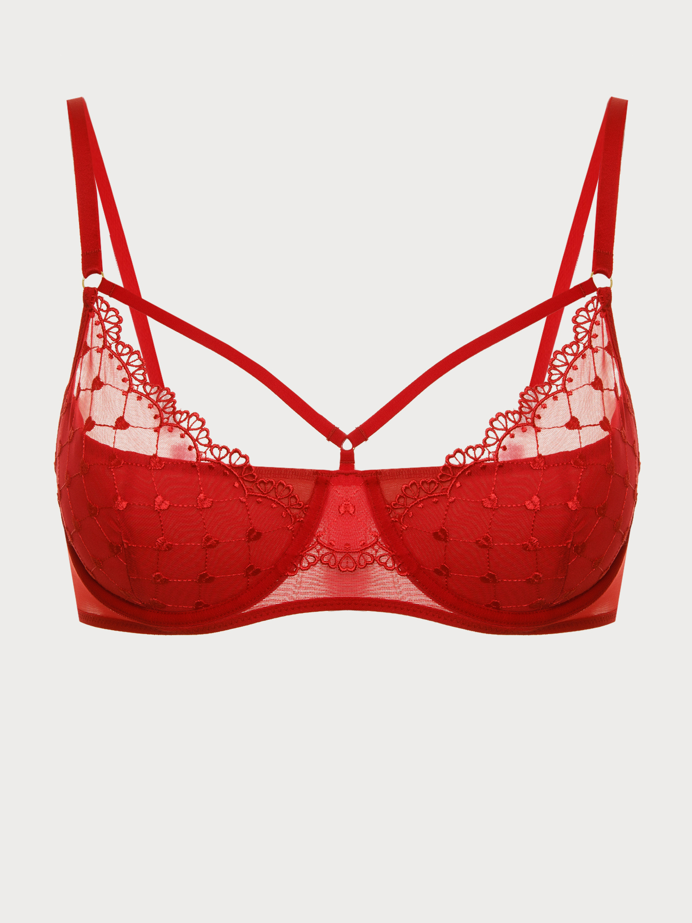 Бюстгальтер moon-half Красный 2954F1451 | фото 6
