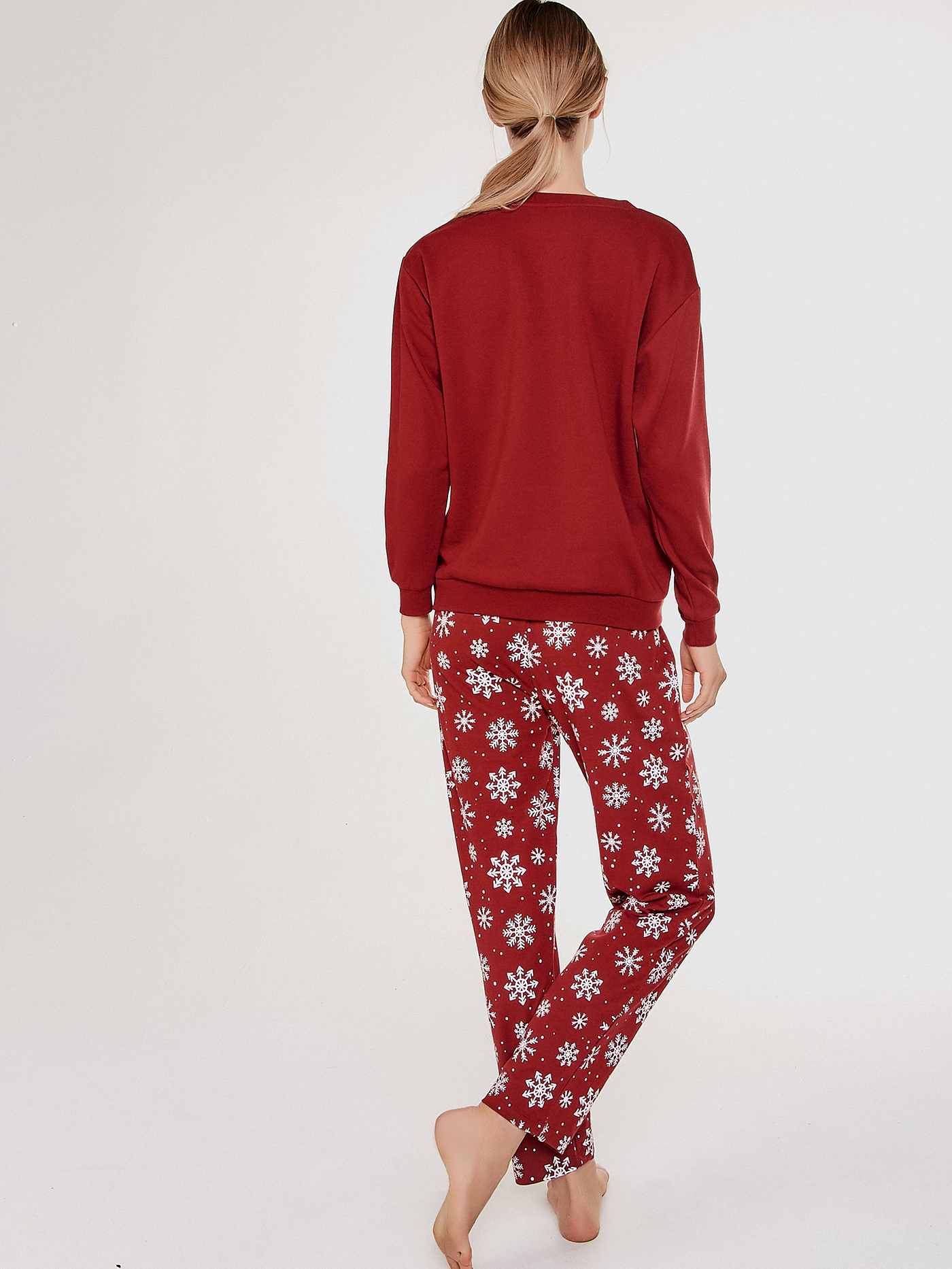 Брюки Принт новогодний CHM-181910 | фото 3