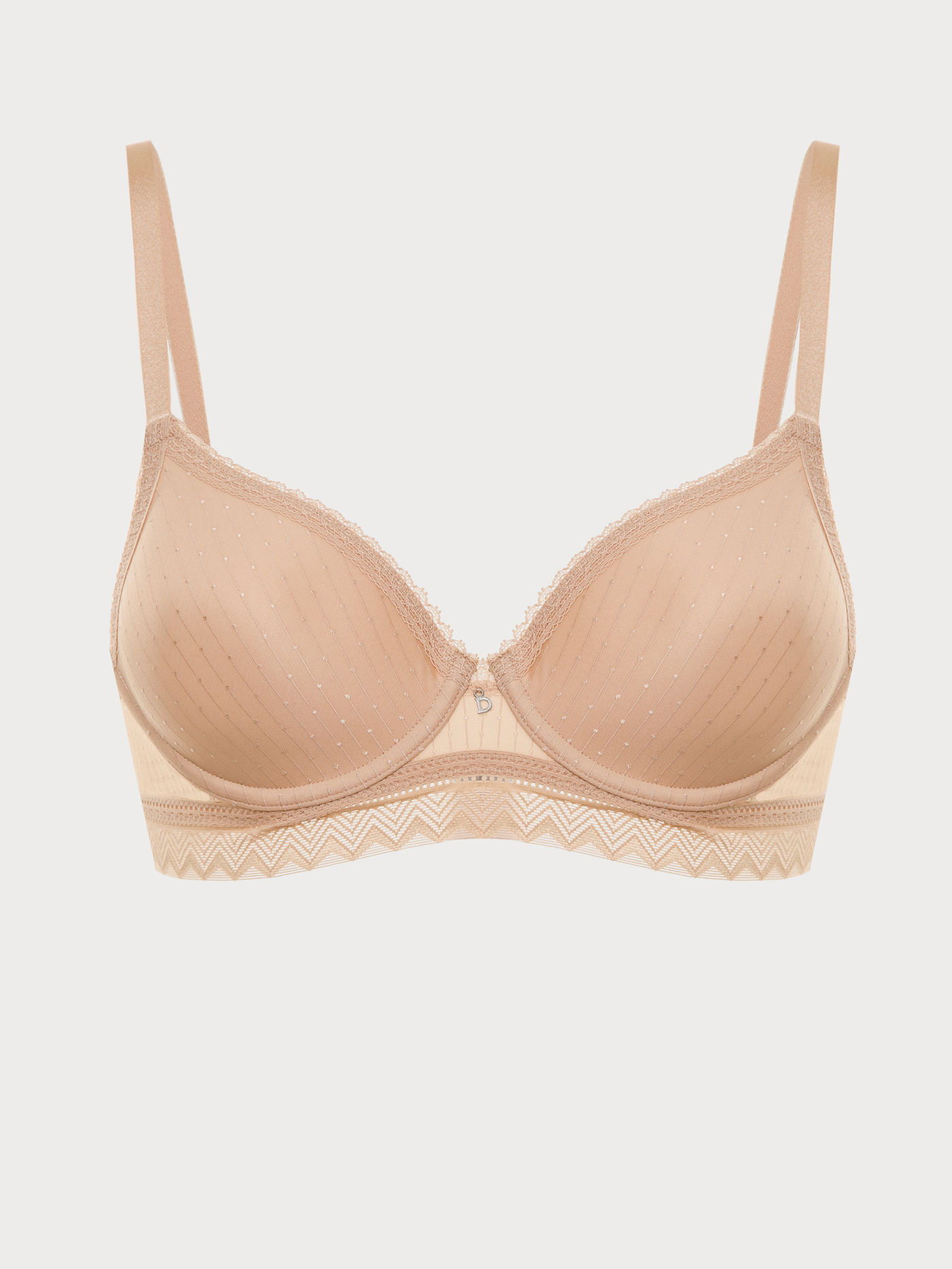 Бюстгальтер t-shirt Бежевый BU6220PB-1 | фото 6