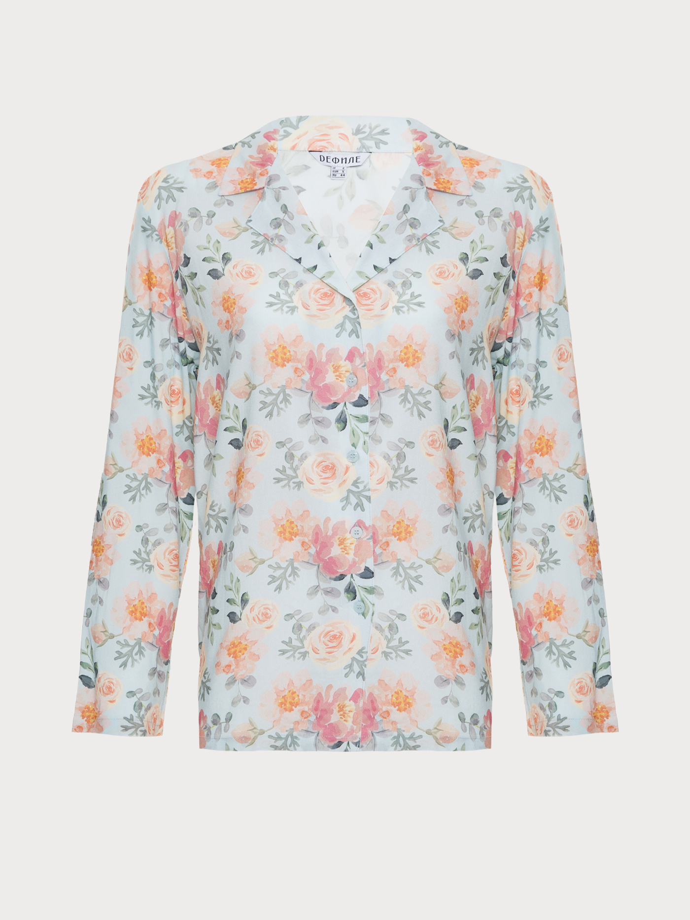 Рубашка Принт пионы PAR-03 | фото 6