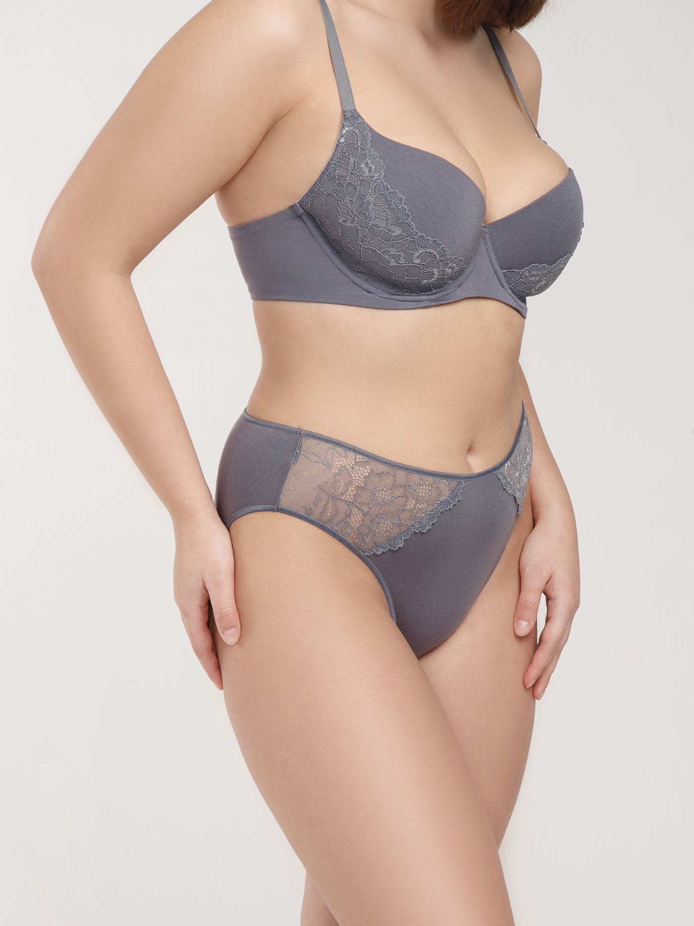 Трусы слип Серый 2768F2202L | фото 3