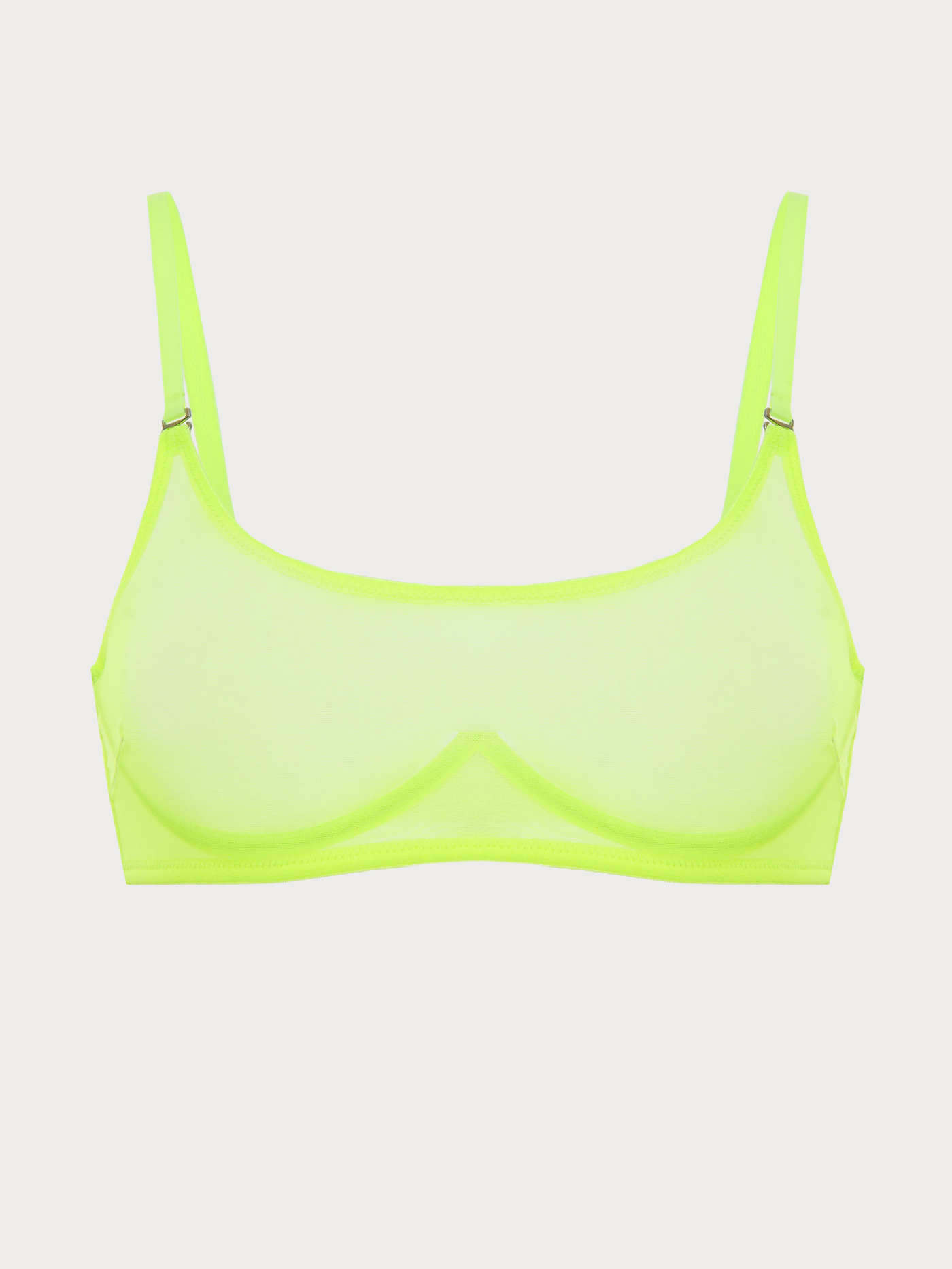 Бюстгальтер мягкий топ Неоновый желтый MR-3 | фото 6