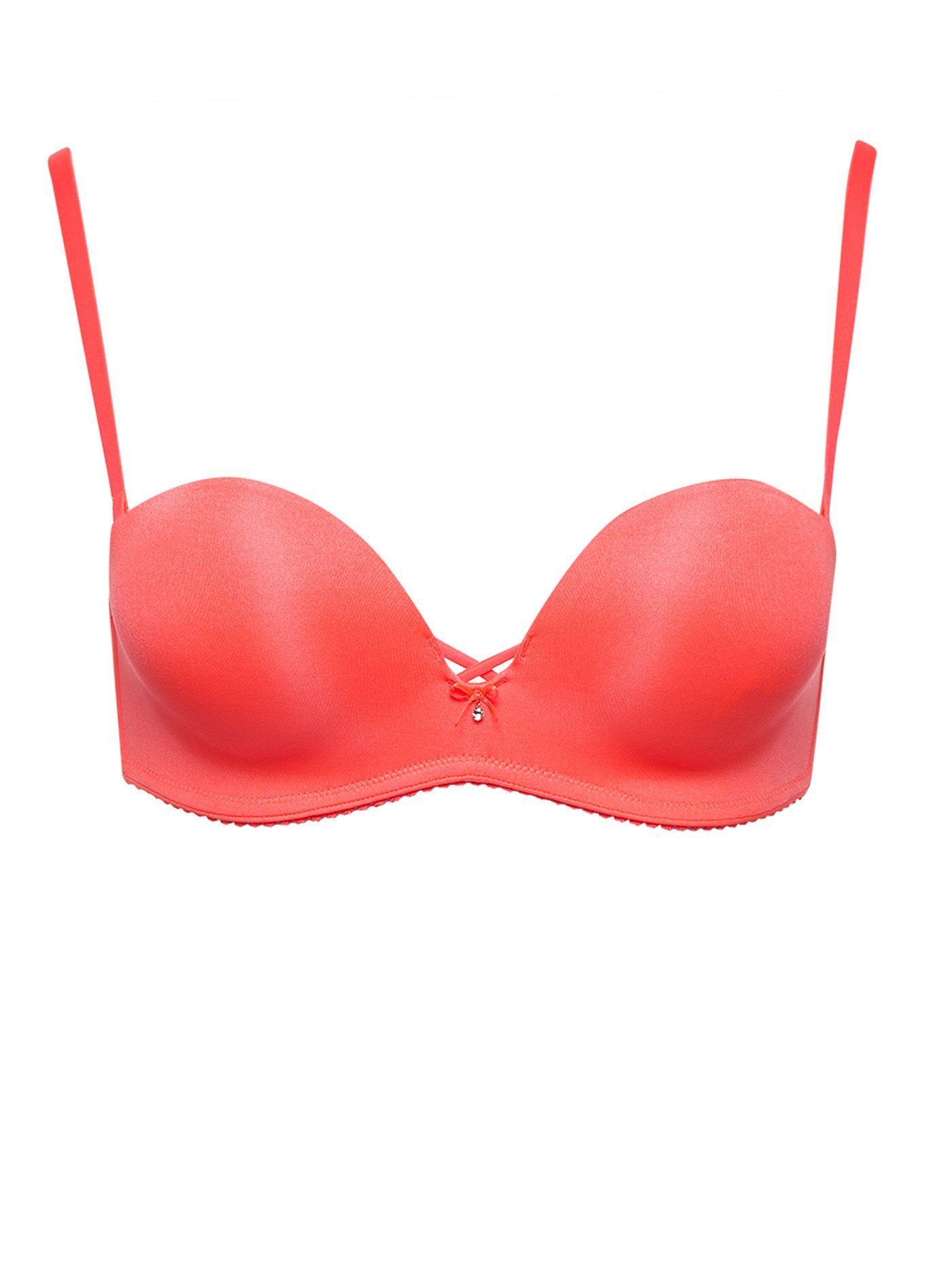 Бюстгальтер балконет push-up Коралловый DE3429PUA | фото 1