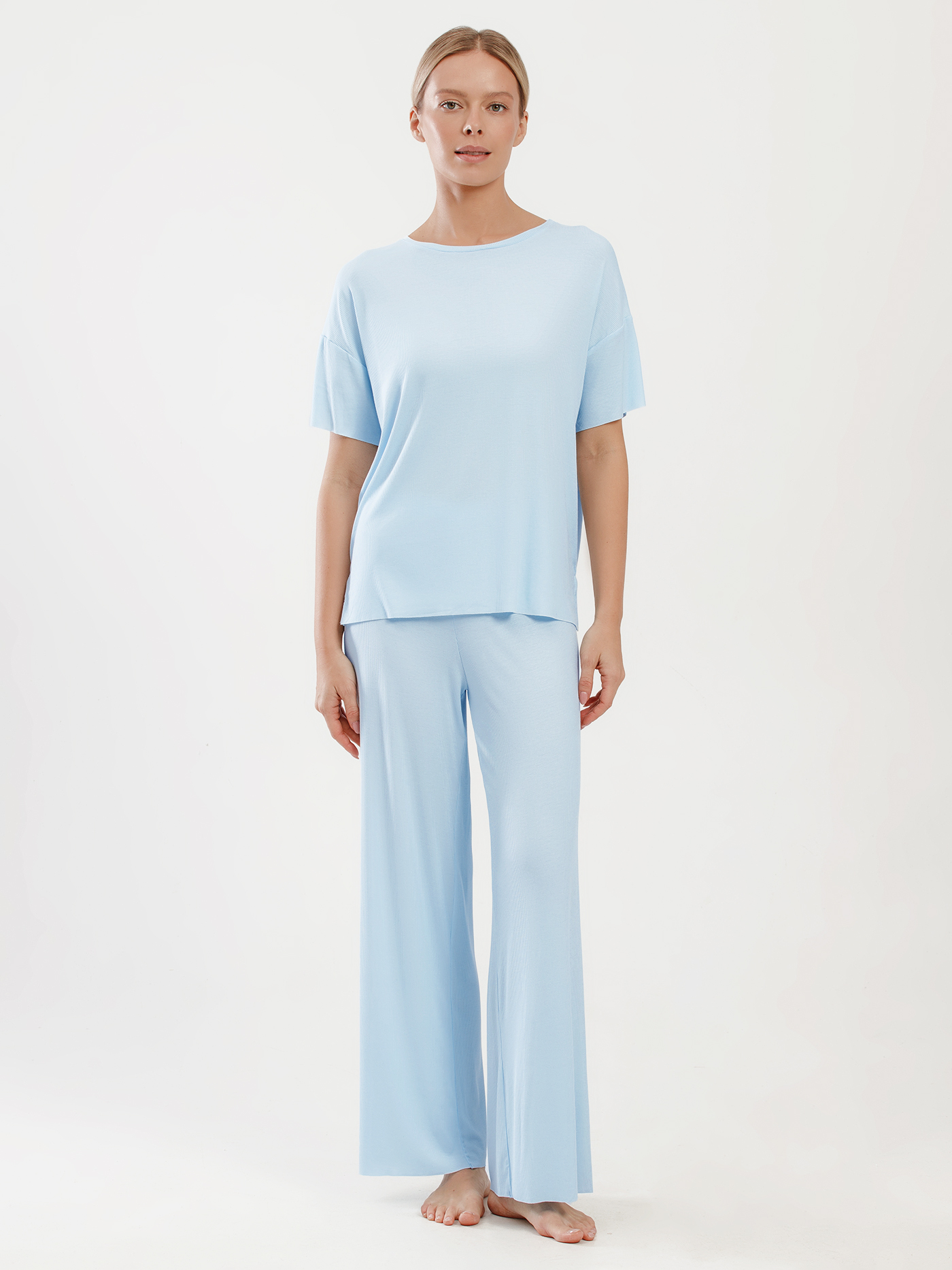 Футболка Голубой 3001F3424 | фото 4