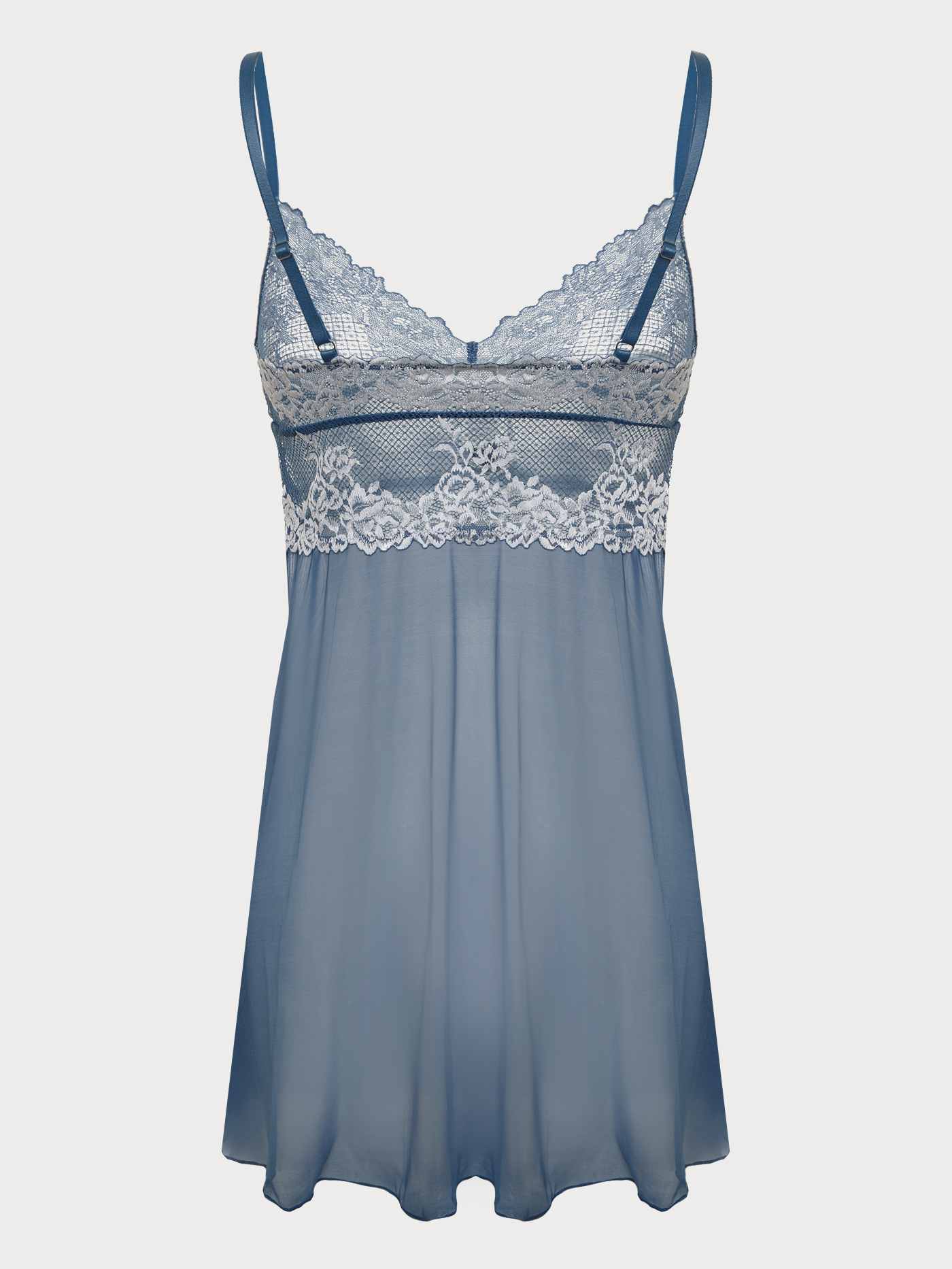 Сорочка на бретелях Синий 2868F3210 | фото 6