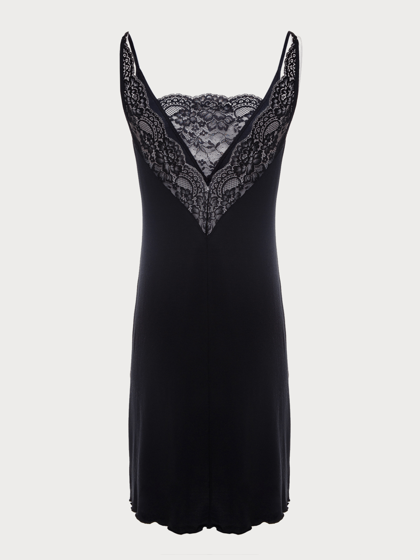 Сорочка на бретелях Черный 2862F3207L | фото 6