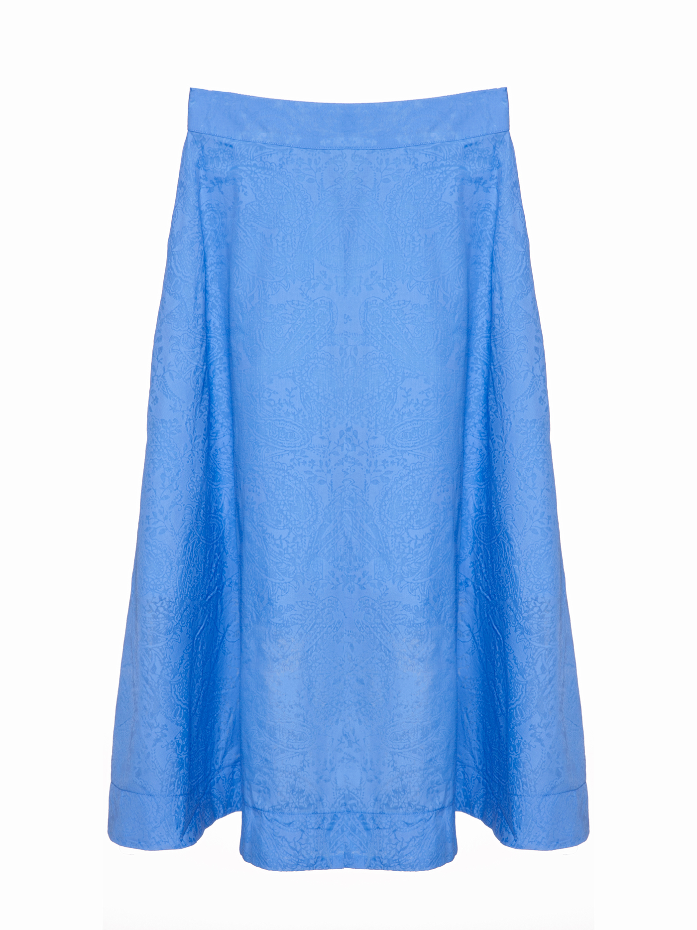 Юбка Принт голубой CB3 | фото 3