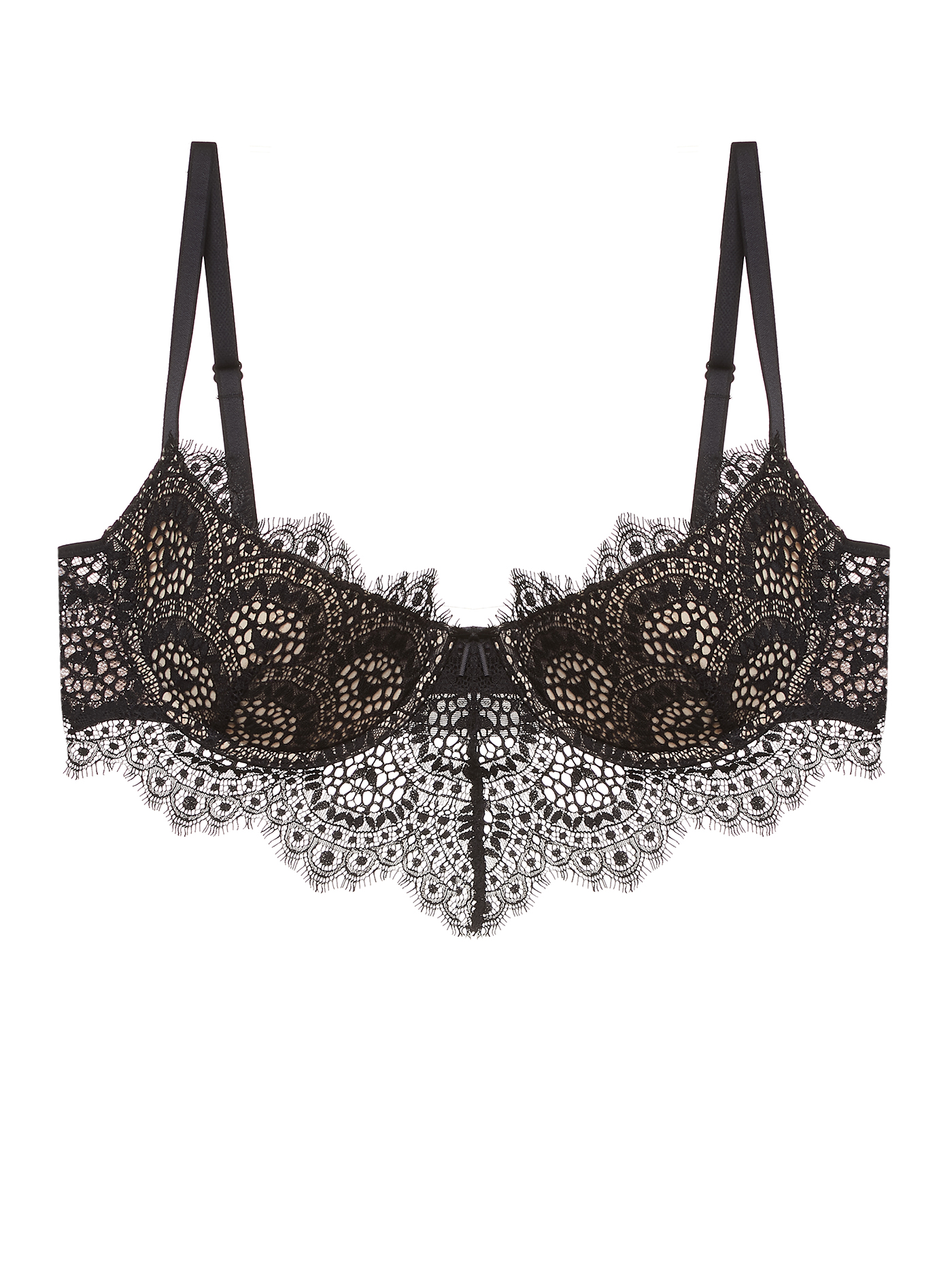 Бюстгальтер moon-half Бежевый с черным 2368F1451_1 | фото 3