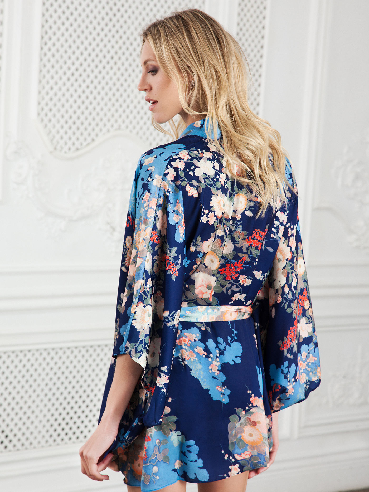 Кимоно Принт синий O64X04 SAT06 | фото 2