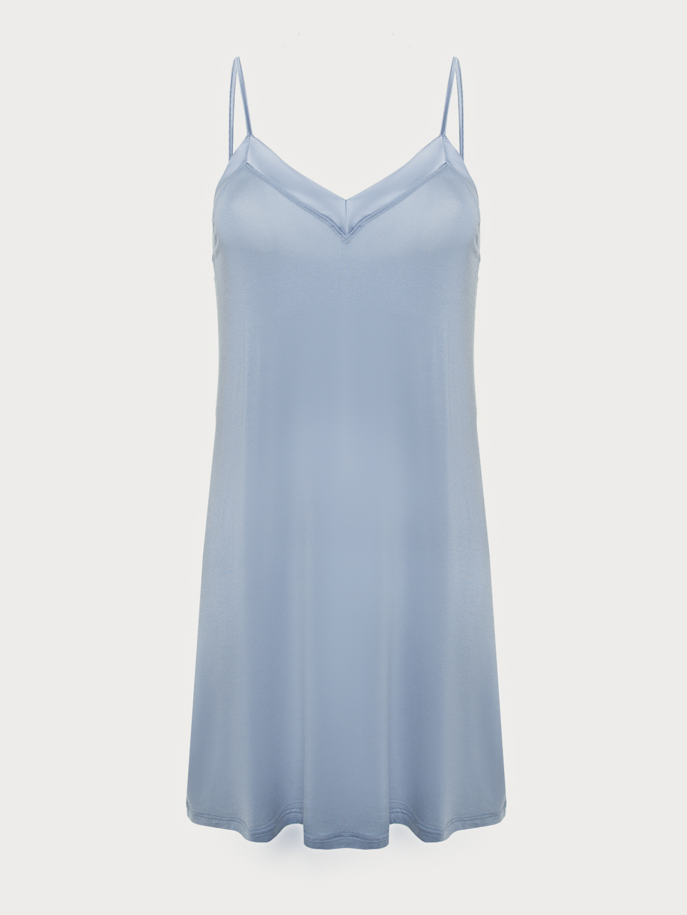 Сорочка на бретелях Серо-голубой 2828F3207 | фото 3