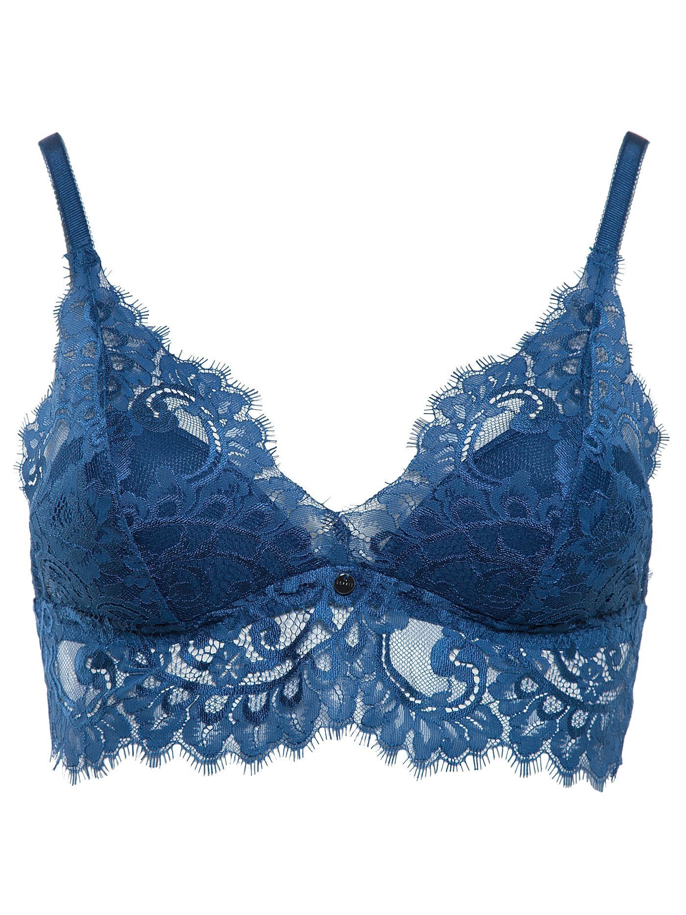 Бюстгальтер мягкий Дымчатый синий 016EG1T021 | фото 3