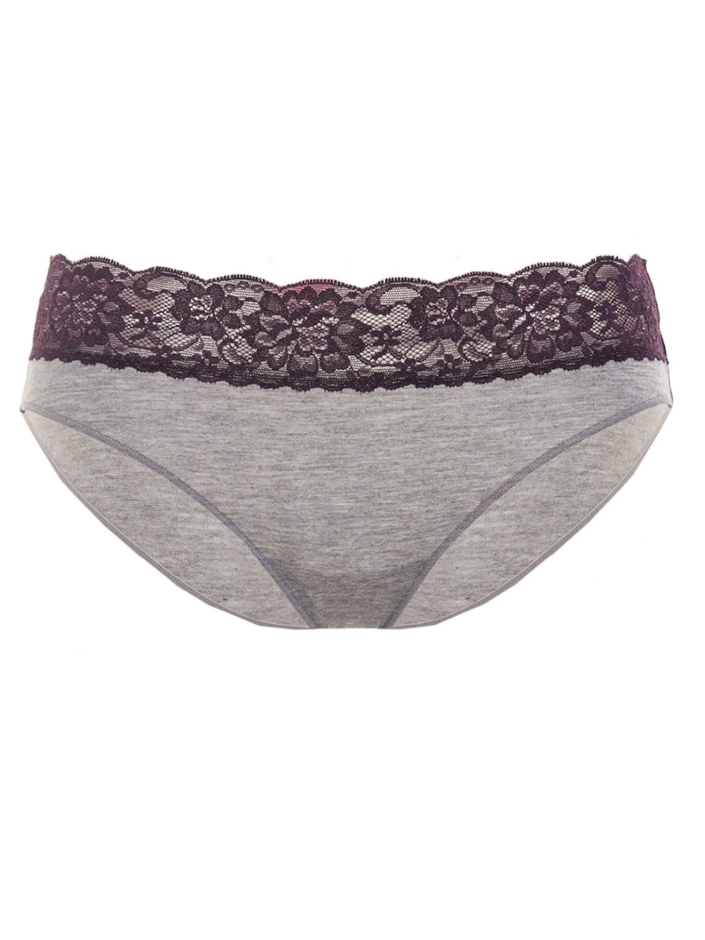 Трусы слип Серый с фиолетовым 2458F2200L | фото 1