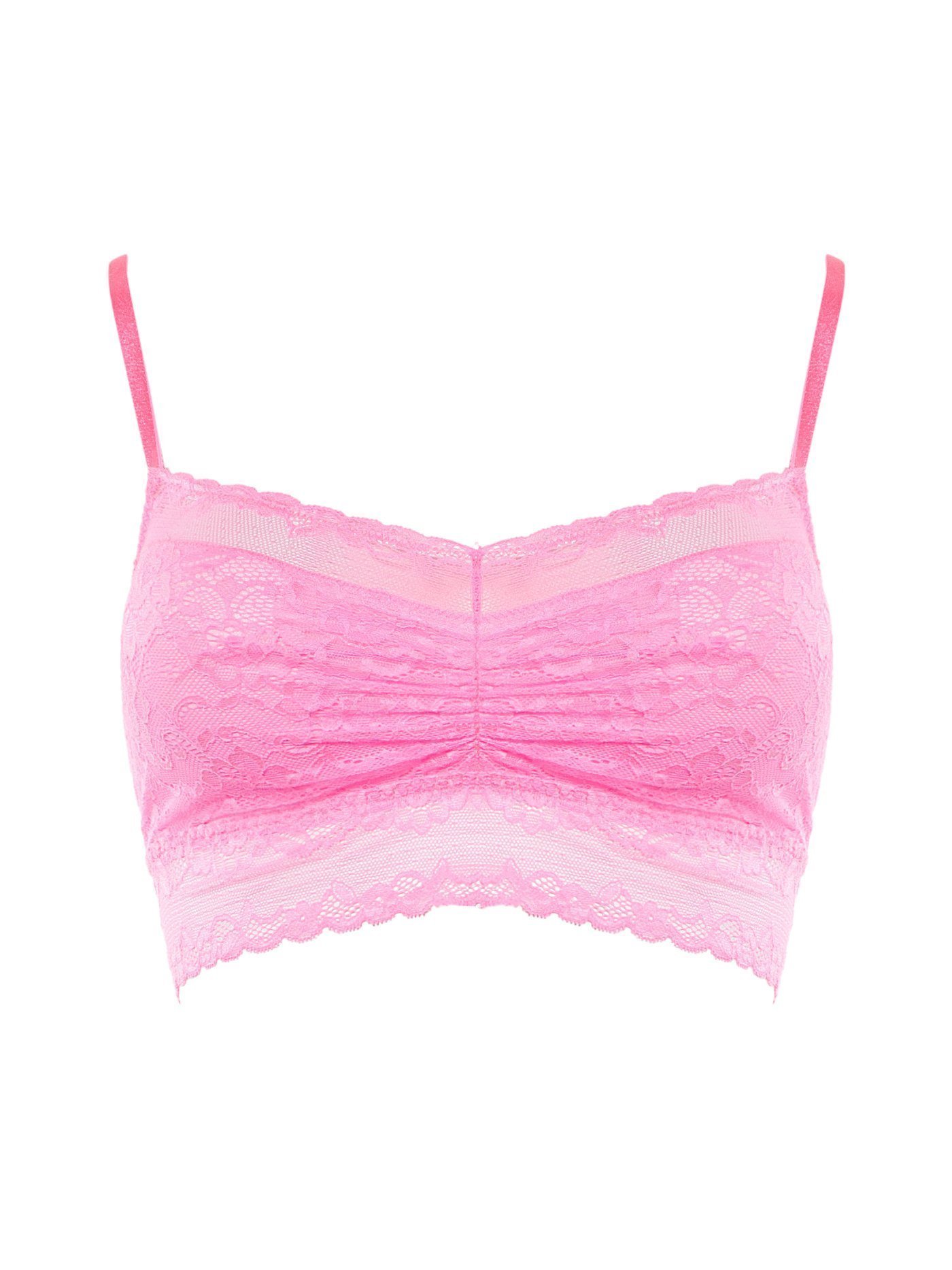 Бюстгальтер мягкий топ Неоновый розовый TV 1 | фото 3