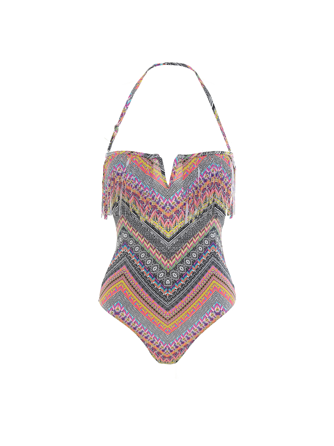 Купальник слитный с мягкой чашкой Сиреневый CAM-12957 | фото 4